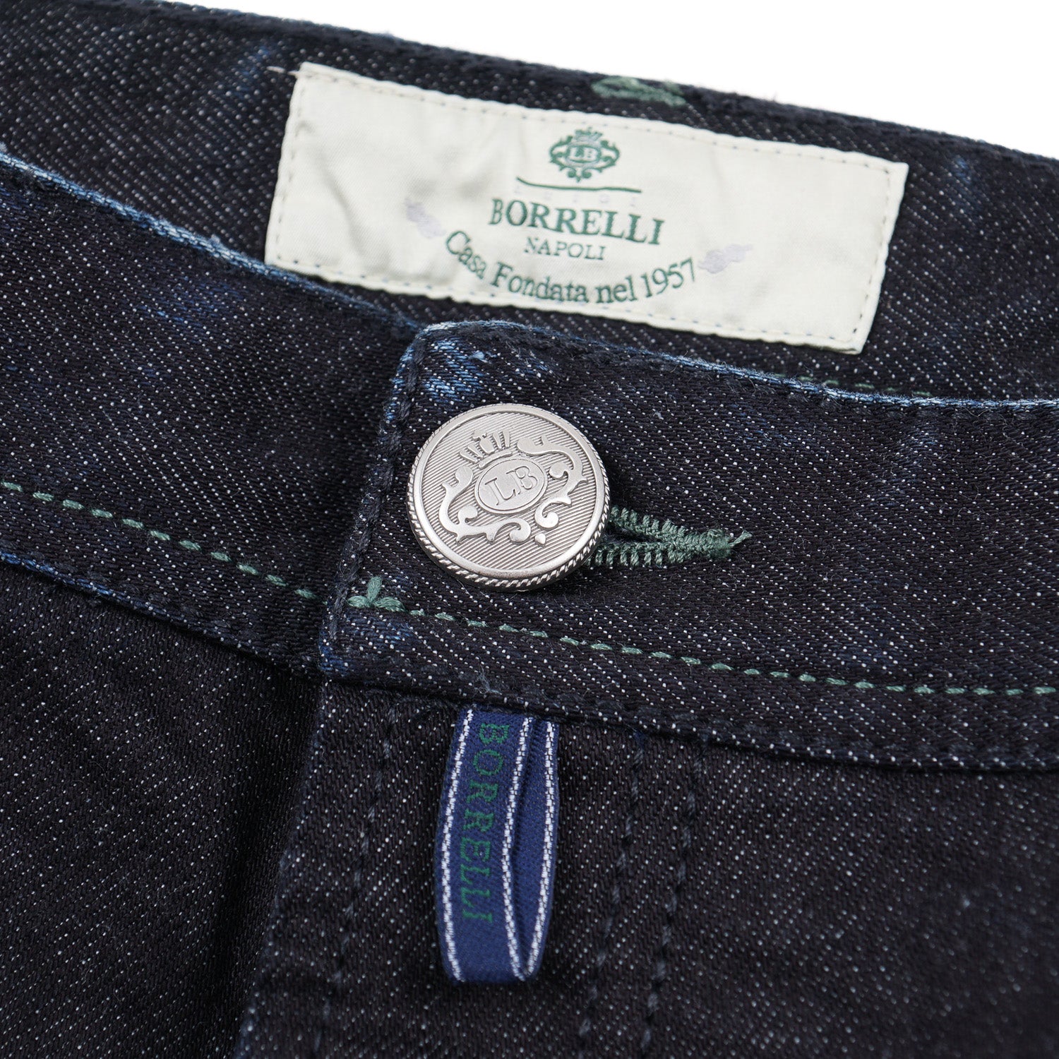 Luigi Borrelli Rinsed Dark Blue Jeans - Top Shelf Apparel