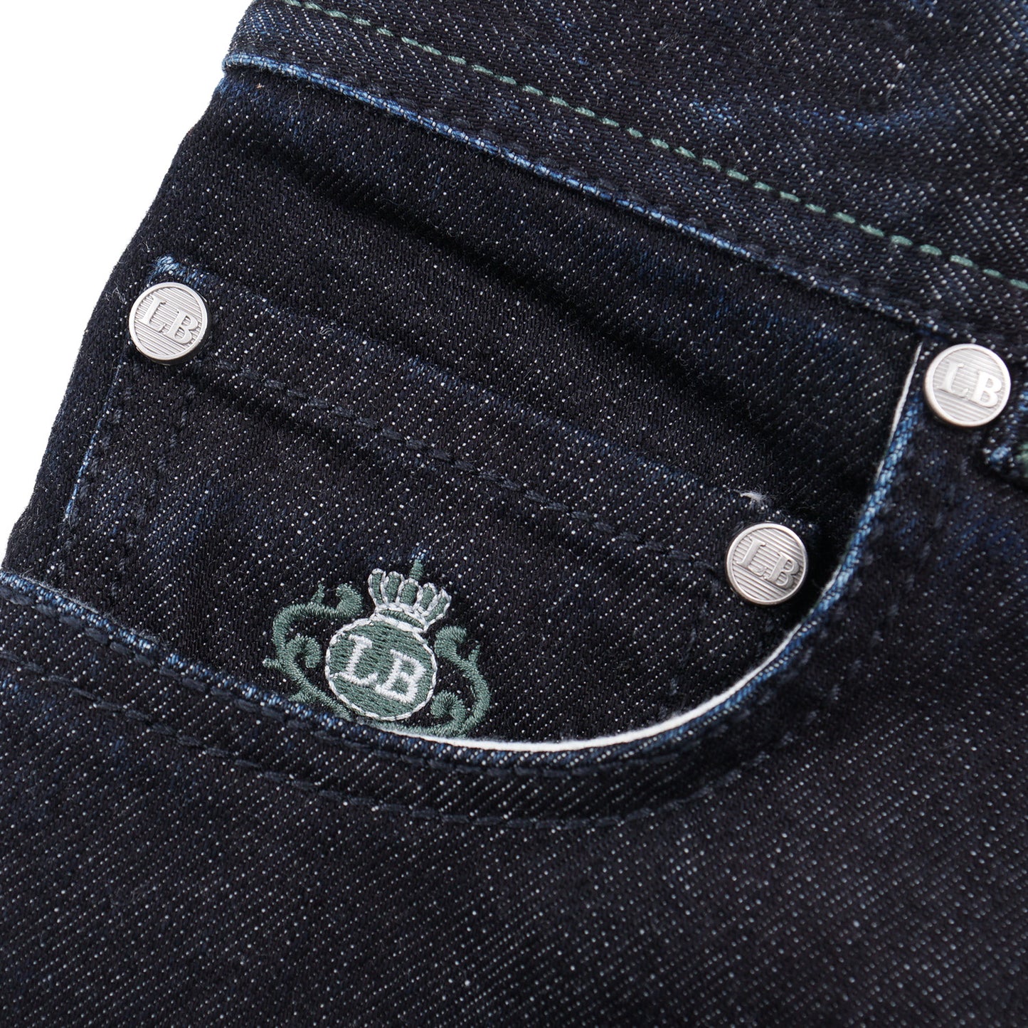 Luigi Borrelli Rinsed Dark Blue Jeans - Top Shelf Apparel