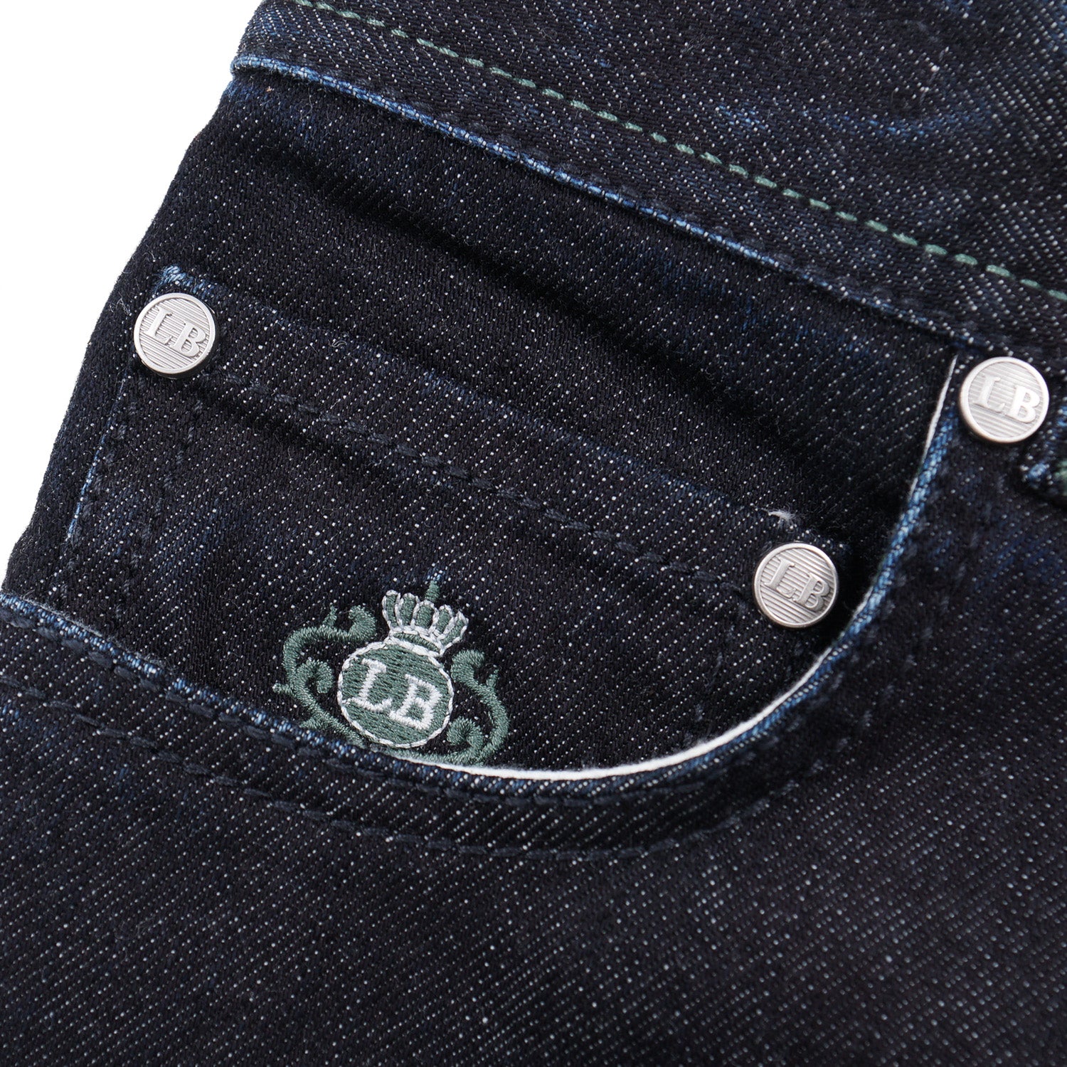 Luigi Borrelli Rinsed Dark Blue Jeans - Top Shelf Apparel