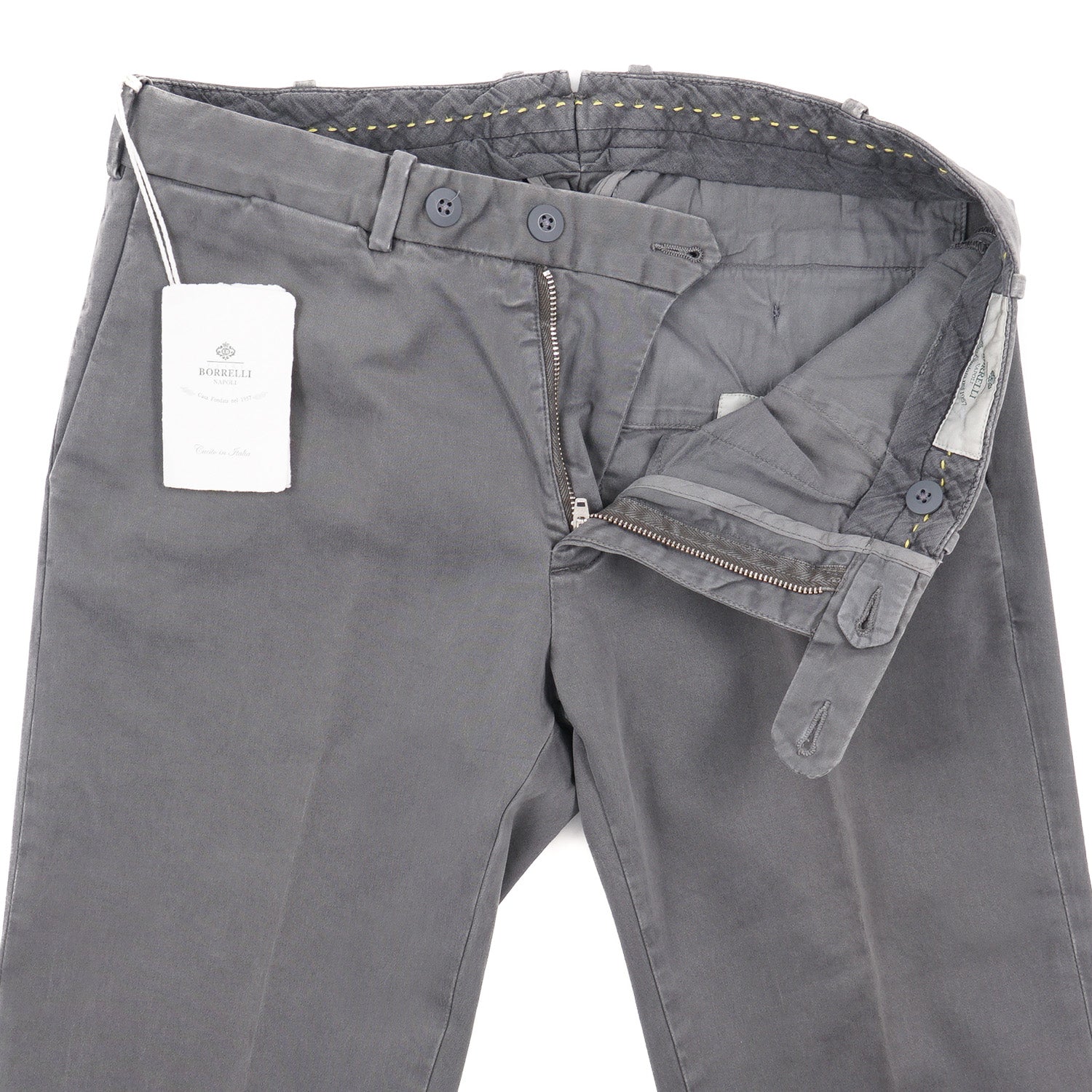 Luigi Borrelli Slim-Fit Cotton Pants - Top Shelf Apparel