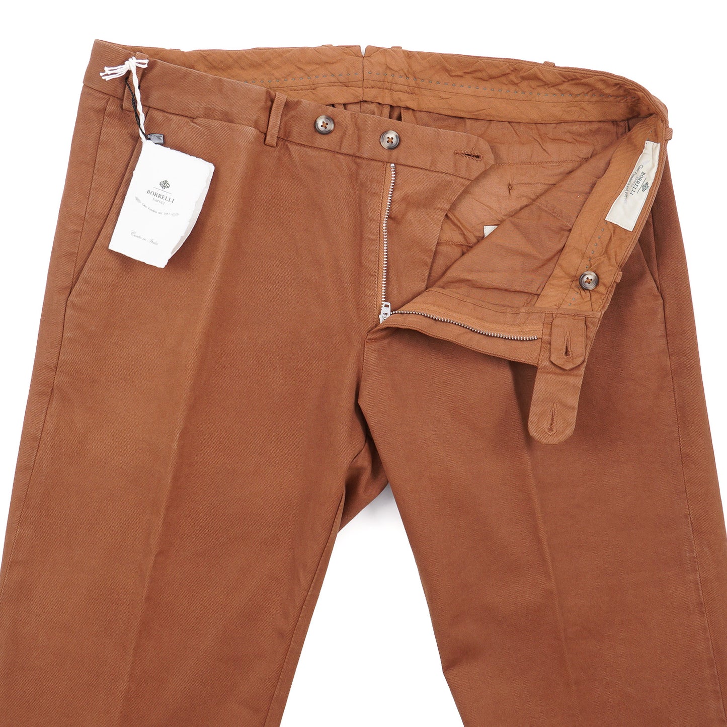 Luigi Borrelli Slim-Fit Cotton Pants - Top Shelf Apparel