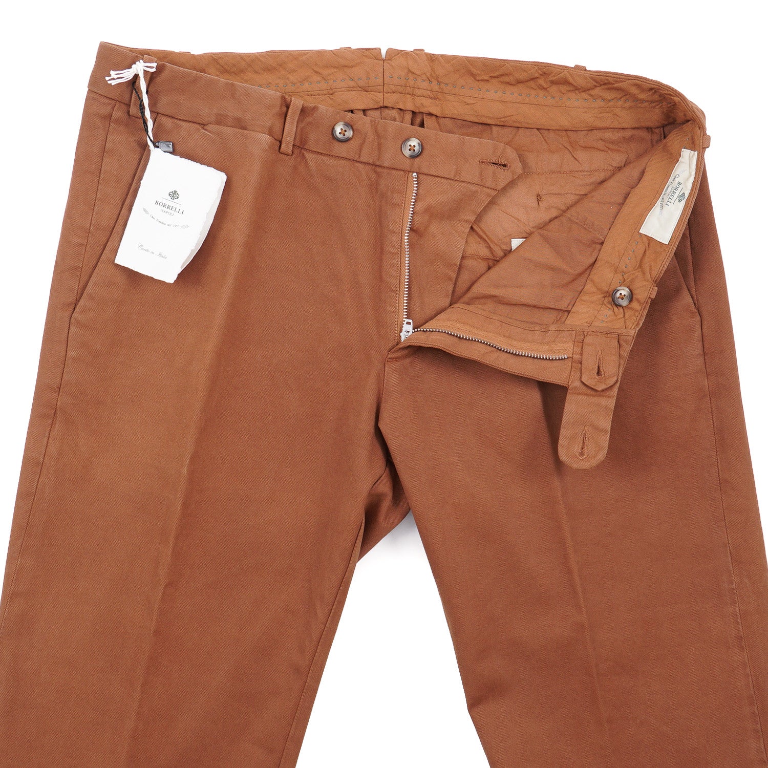Luigi Borrelli Slim-Fit Cotton Pants - Top Shelf Apparel