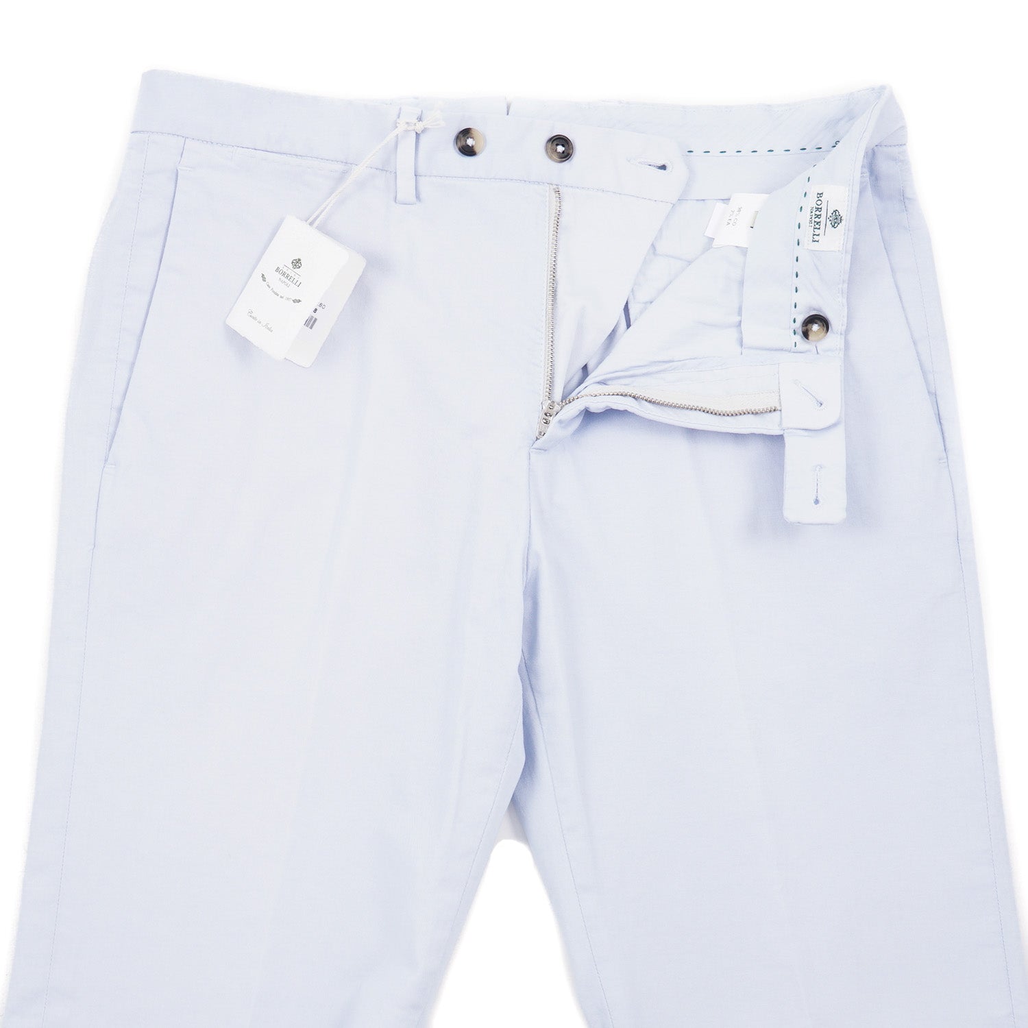 Luigi Borrelli Regular-Fit Cotton Pants - Top Shelf Apparel