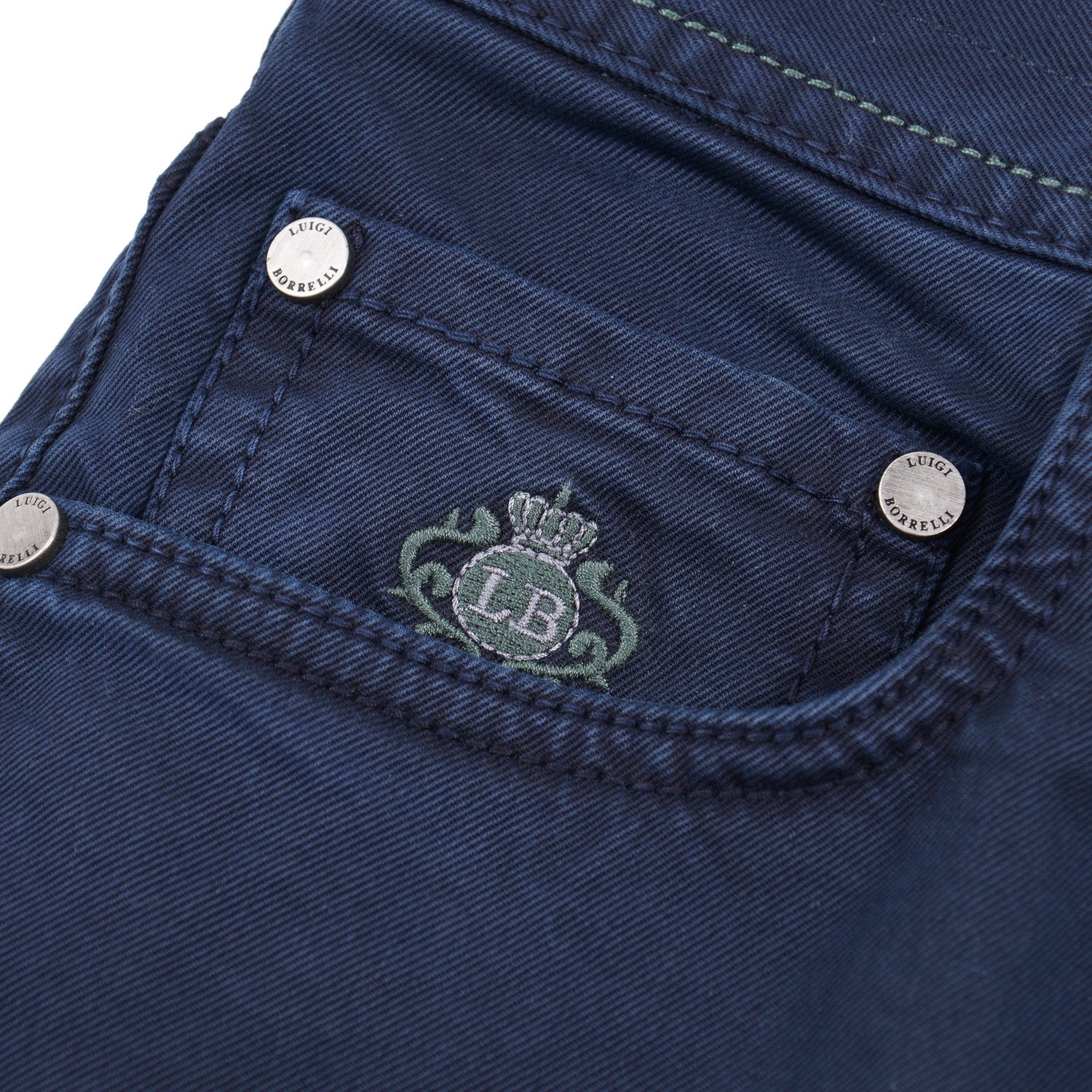 Luigi Borrelli Slim-Fit 5-Pocket Pants - Top Shelf Apparel