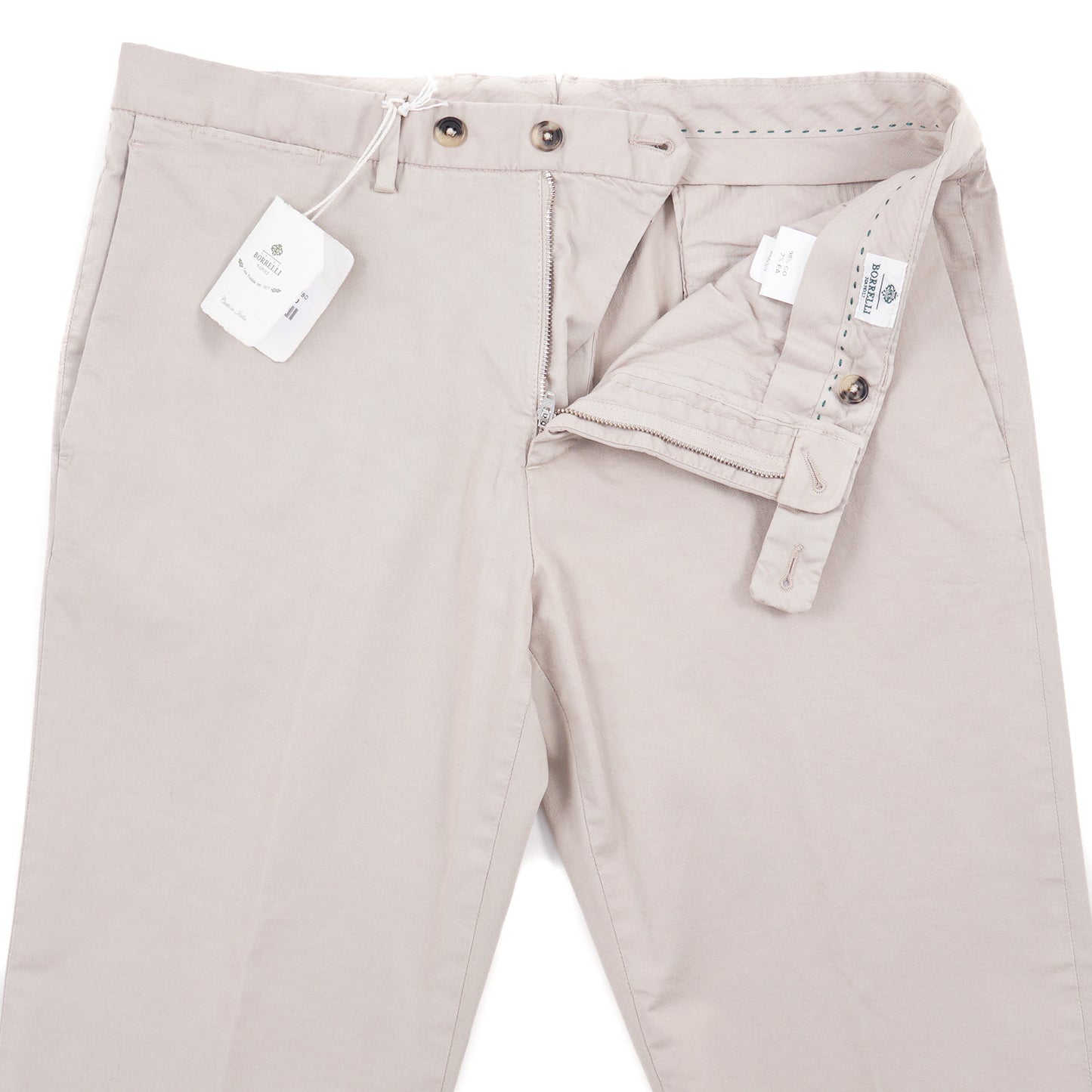 Luigi Borrelli Regular-Fit Cotton Pants - Top Shelf Apparel