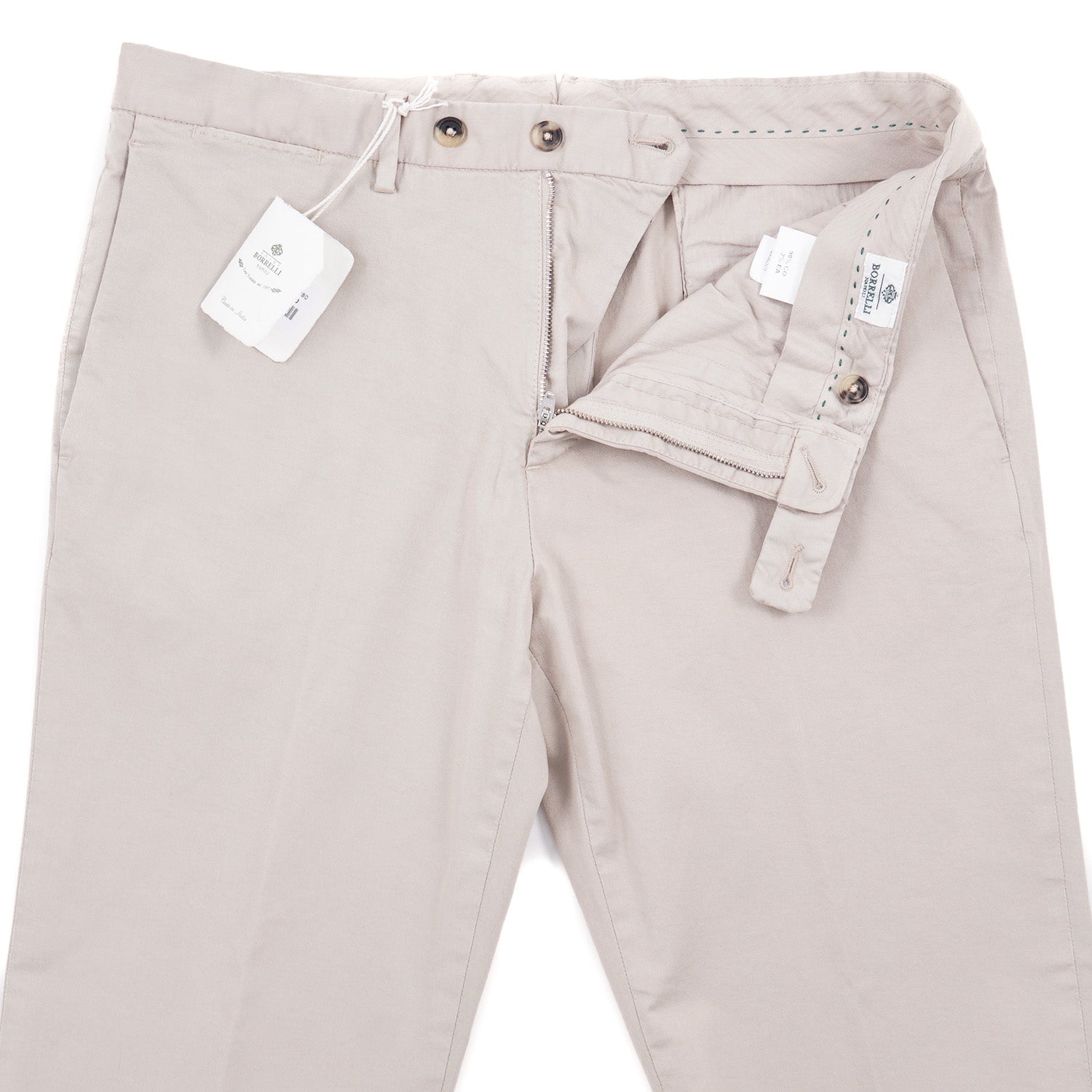 Luigi Borrelli Regular-Fit Cotton Pants - Top Shelf Apparel