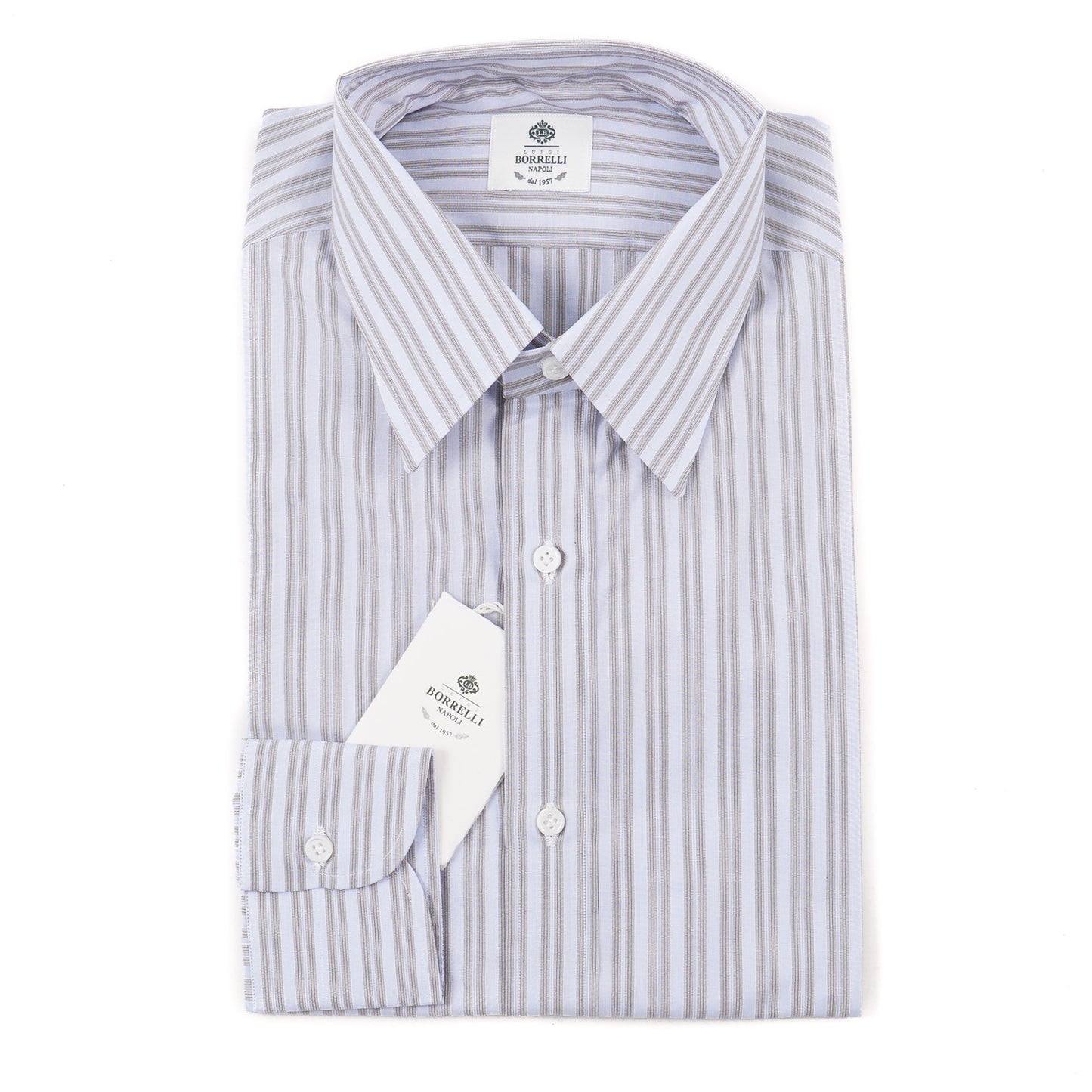 Luigi Borrelli Regular-Fit Cotton Dress Shirt - Top Shelf Apparel