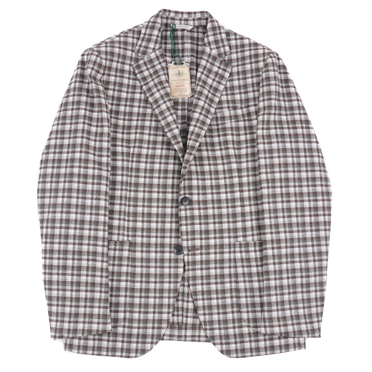 Luigi Borrelli Soft-Constructed Flannel Sport Coat - Top Shelf Apparel