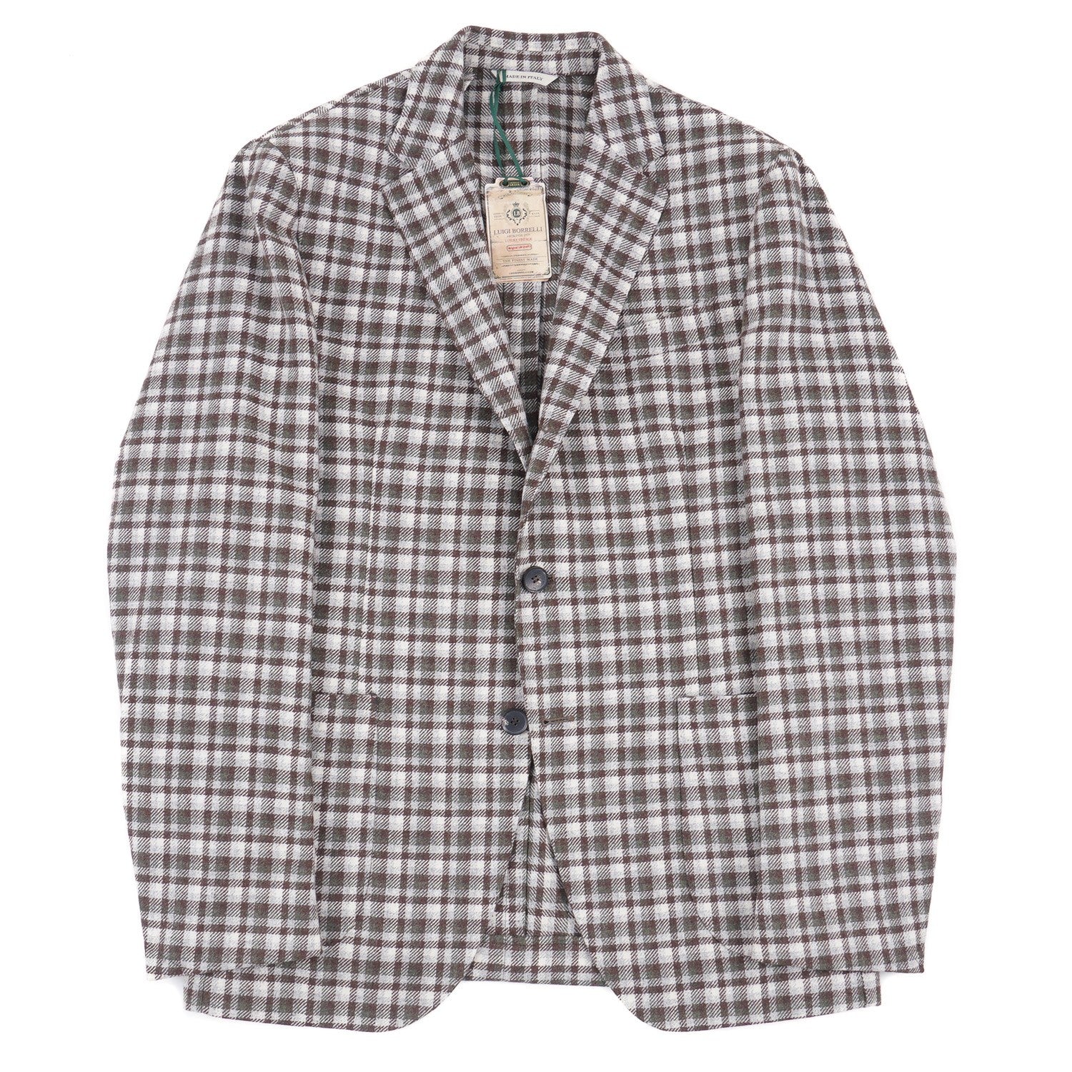 Luigi Borrelli Soft-Constructed Flannel Sport Coat - Top Shelf Apparel