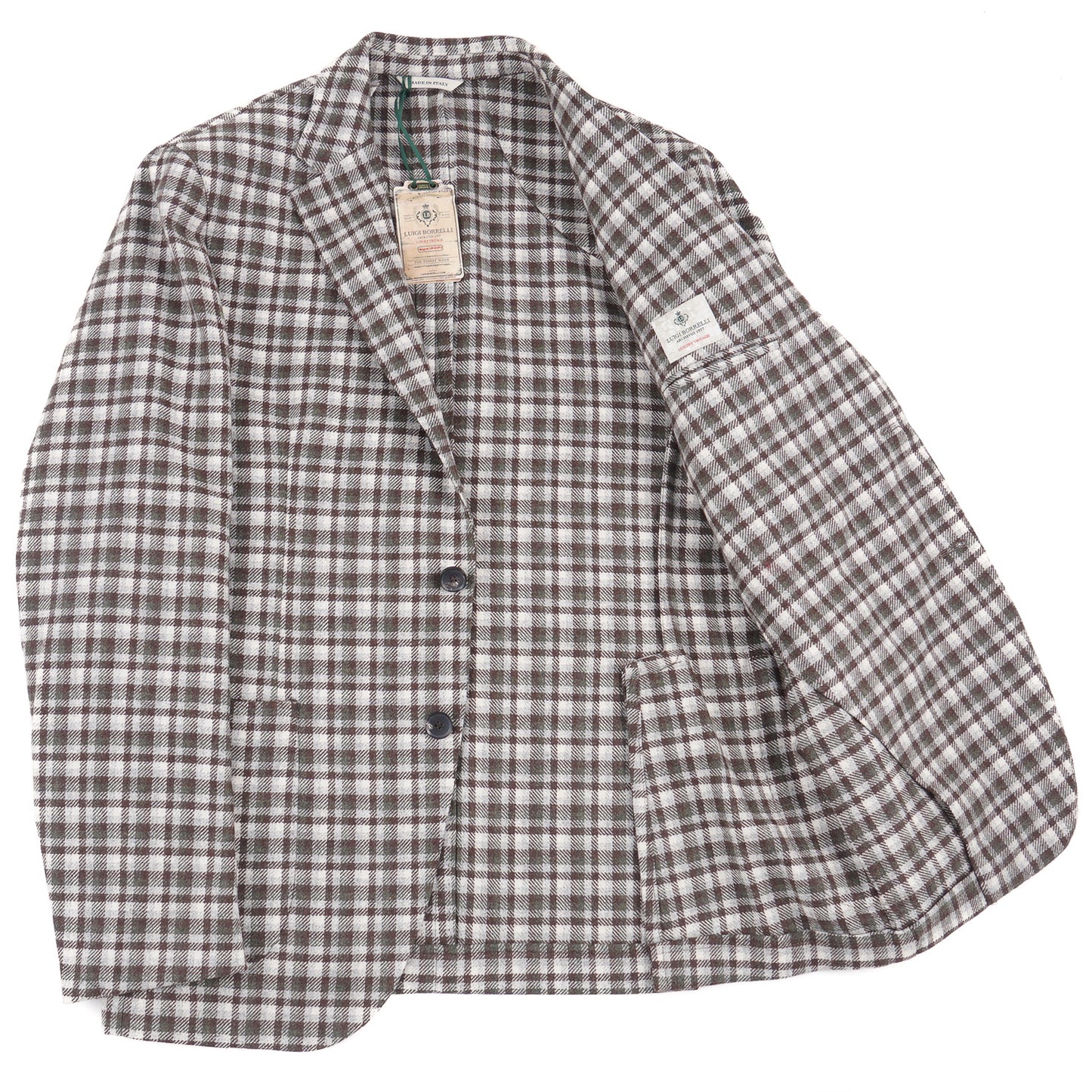 Luigi Borrelli Soft-Constructed Flannel Sport Coat - Top Shelf Apparel