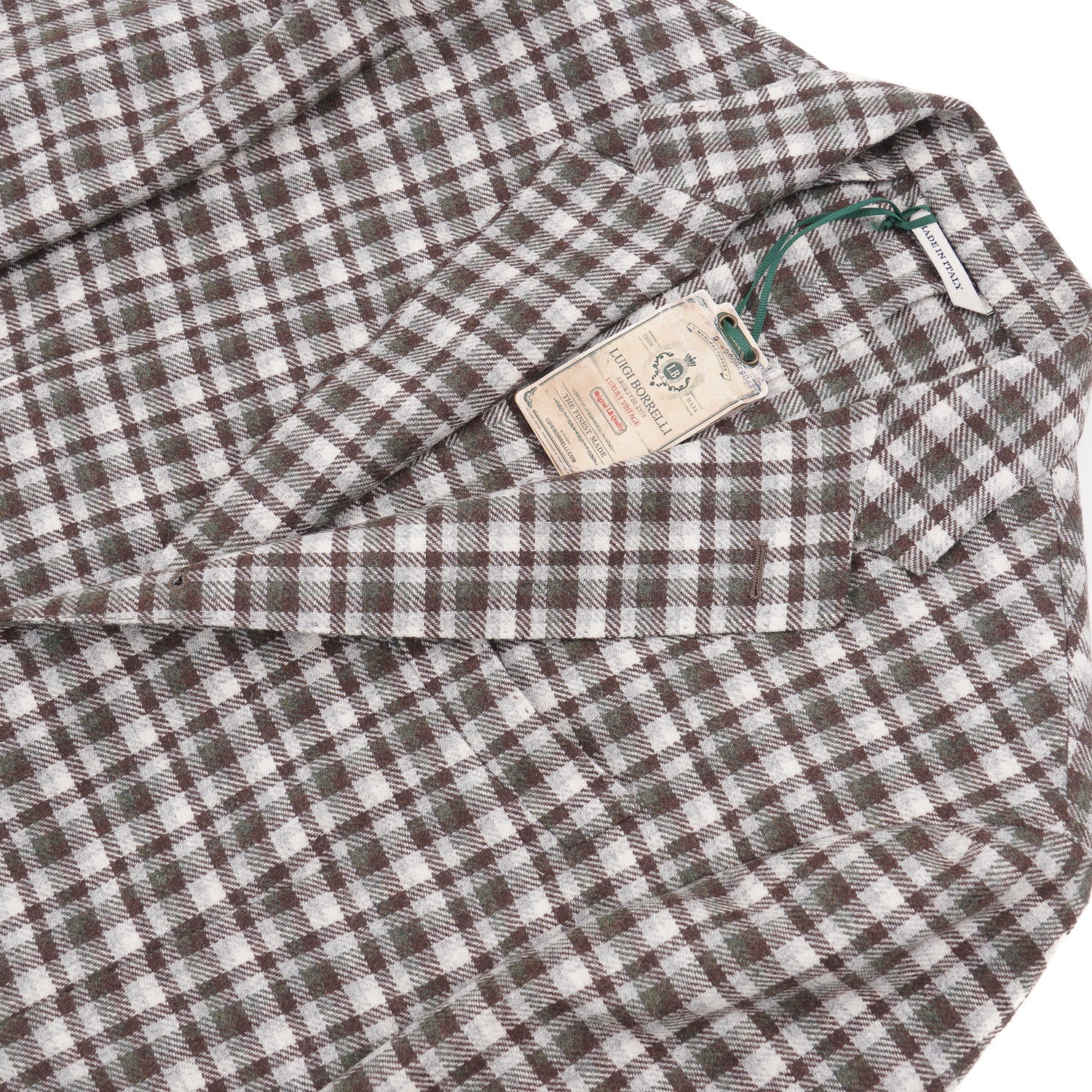 Luigi Borrelli Soft-Constructed Flannel Sport Coat - Top Shelf Apparel