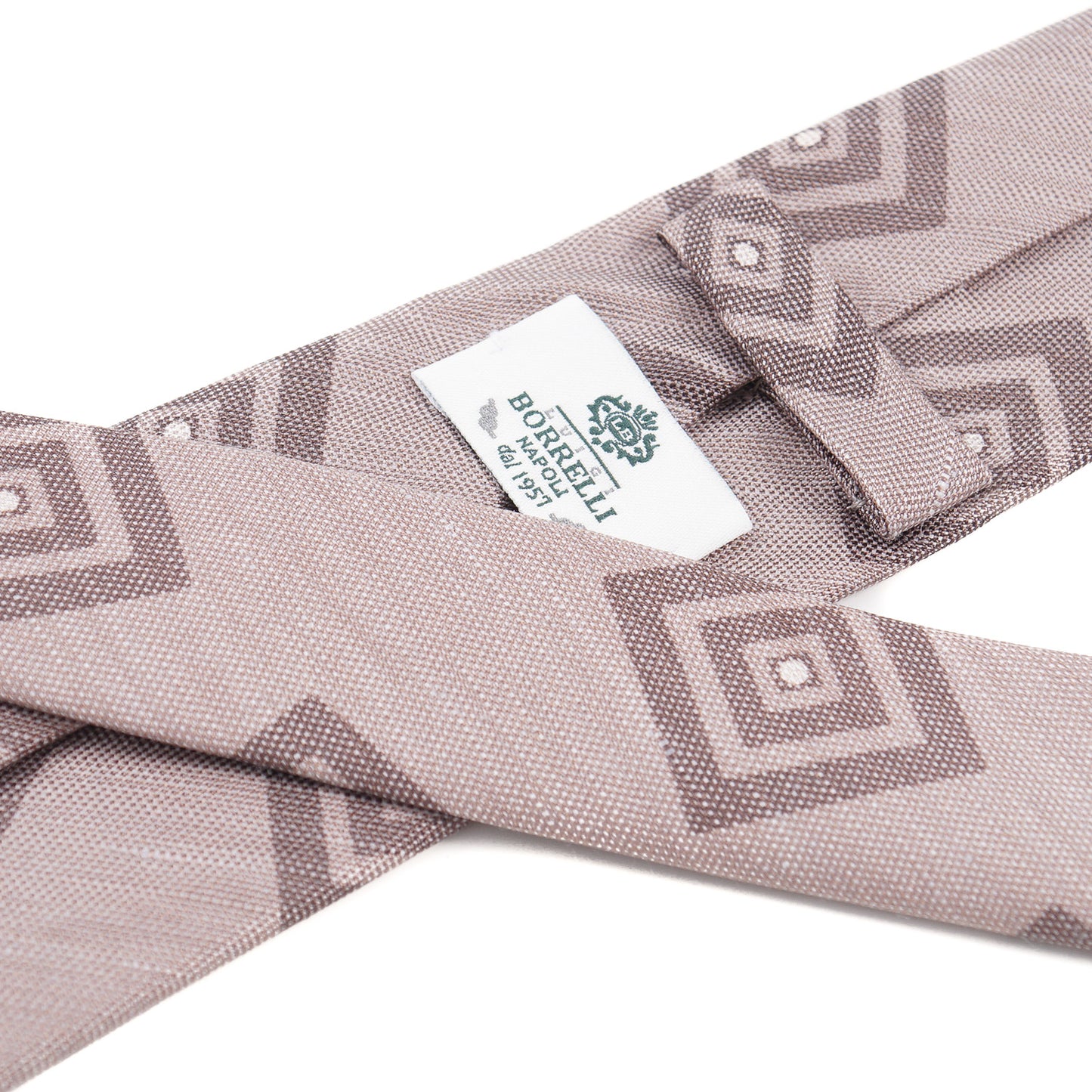 Luigi Borrelli Narrow Printed Silk Tie - Top Shelf Apparel