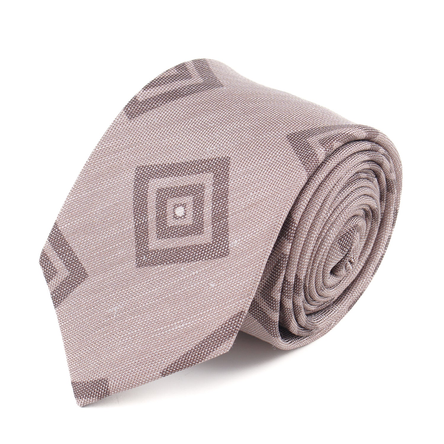 Luigi Borrelli Narrow Printed Silk Tie - Top Shelf Apparel