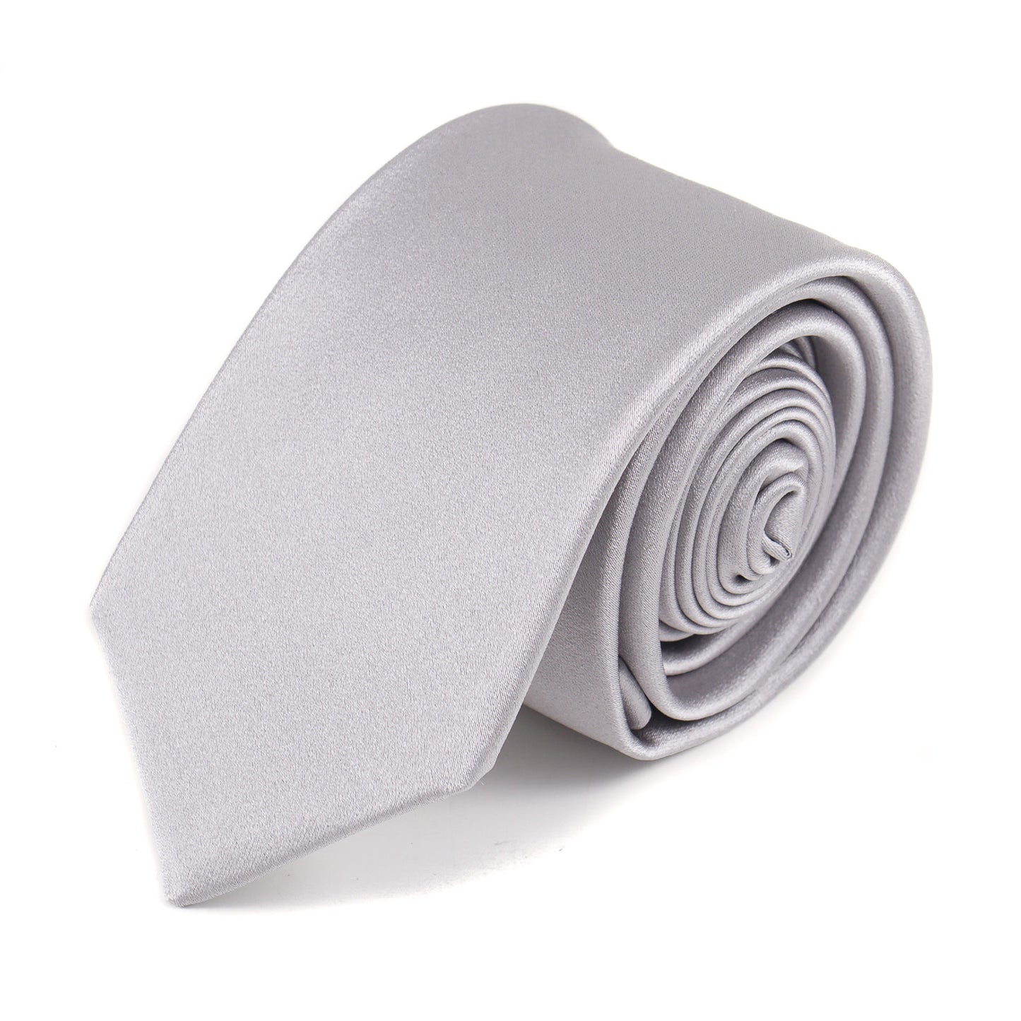 Luigi Borrelli Skinny Satin Silk Tie - Top Shelf Apparel