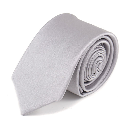 Luigi Borrelli Skinny Satin Silk Tie - Top Shelf Apparel