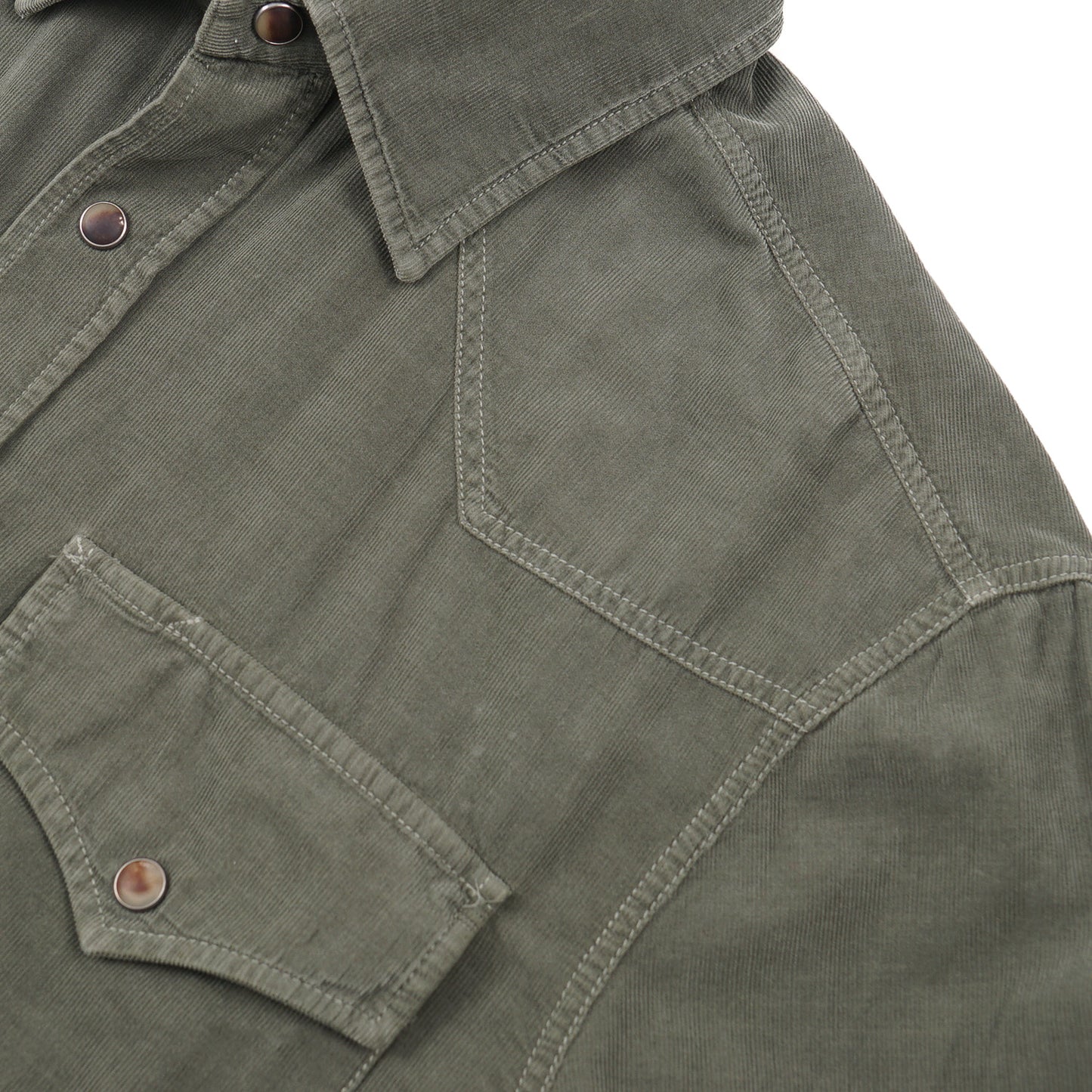 Brunello Cucinelli Corduroy Western Shirt - Top Shelf Apparel