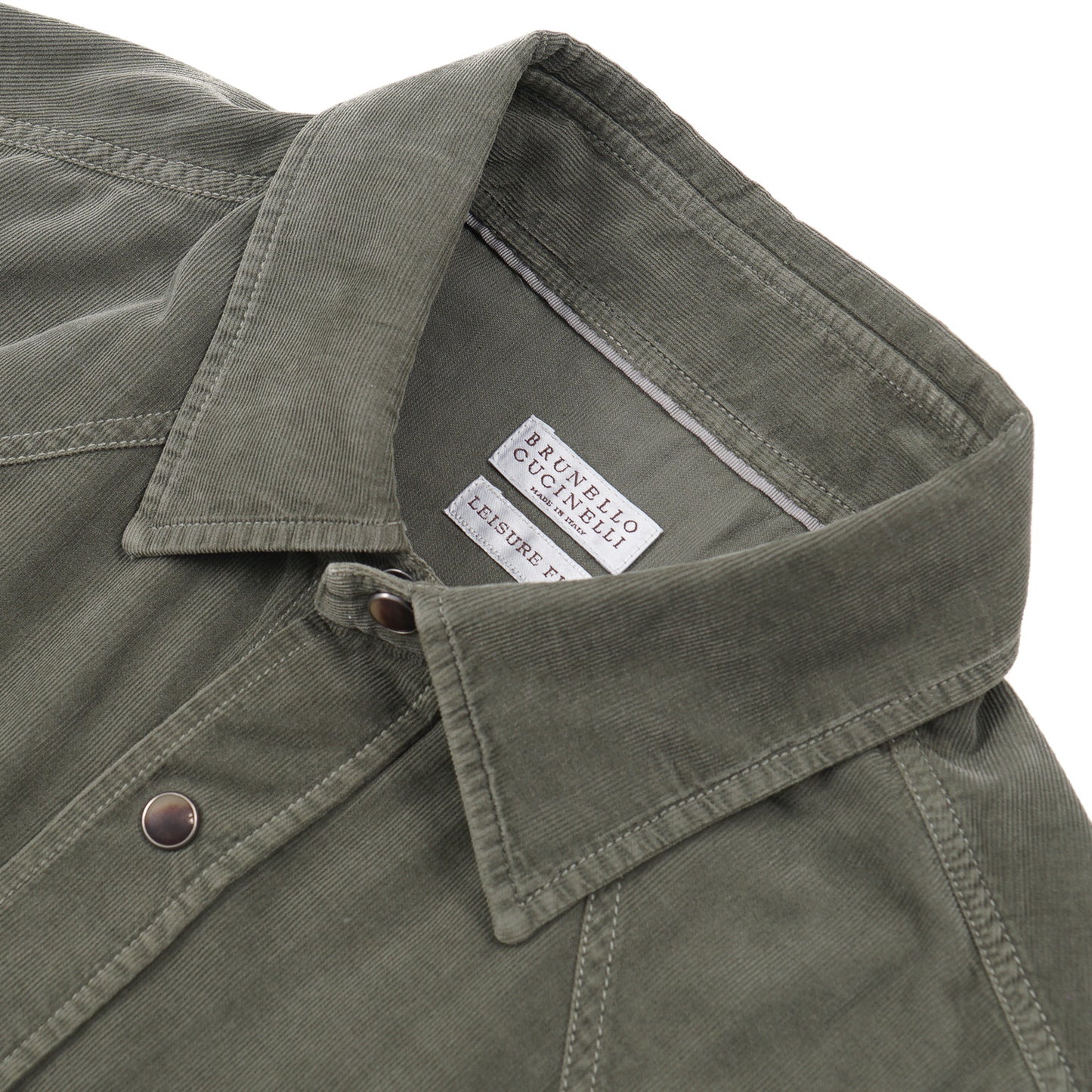 Brunello Cucinelli Corduroy Western Shirt - Top Shelf Apparel