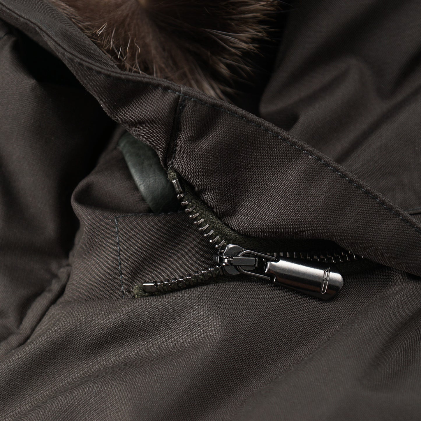 Cesare Attolini Down-Filled Parka with Fur Hood - Top Shelf Apparel