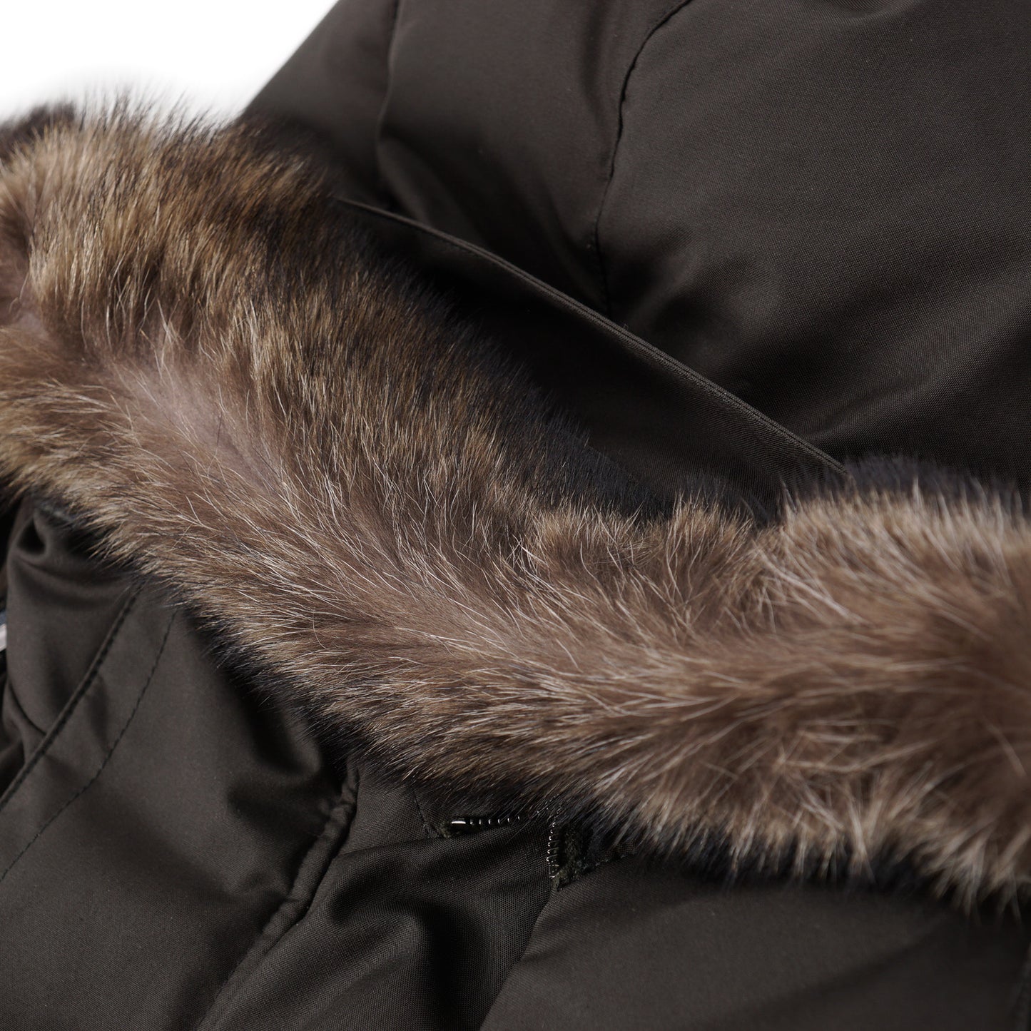 Cesare Attolini Down-Filled Parka with Fur Hood - Top Shelf Apparel