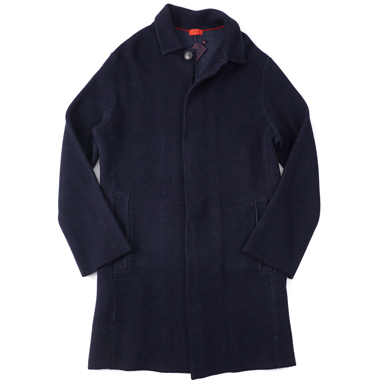 Isaia Unlined Knit Wool Overcoat - Top Shelf Apparel