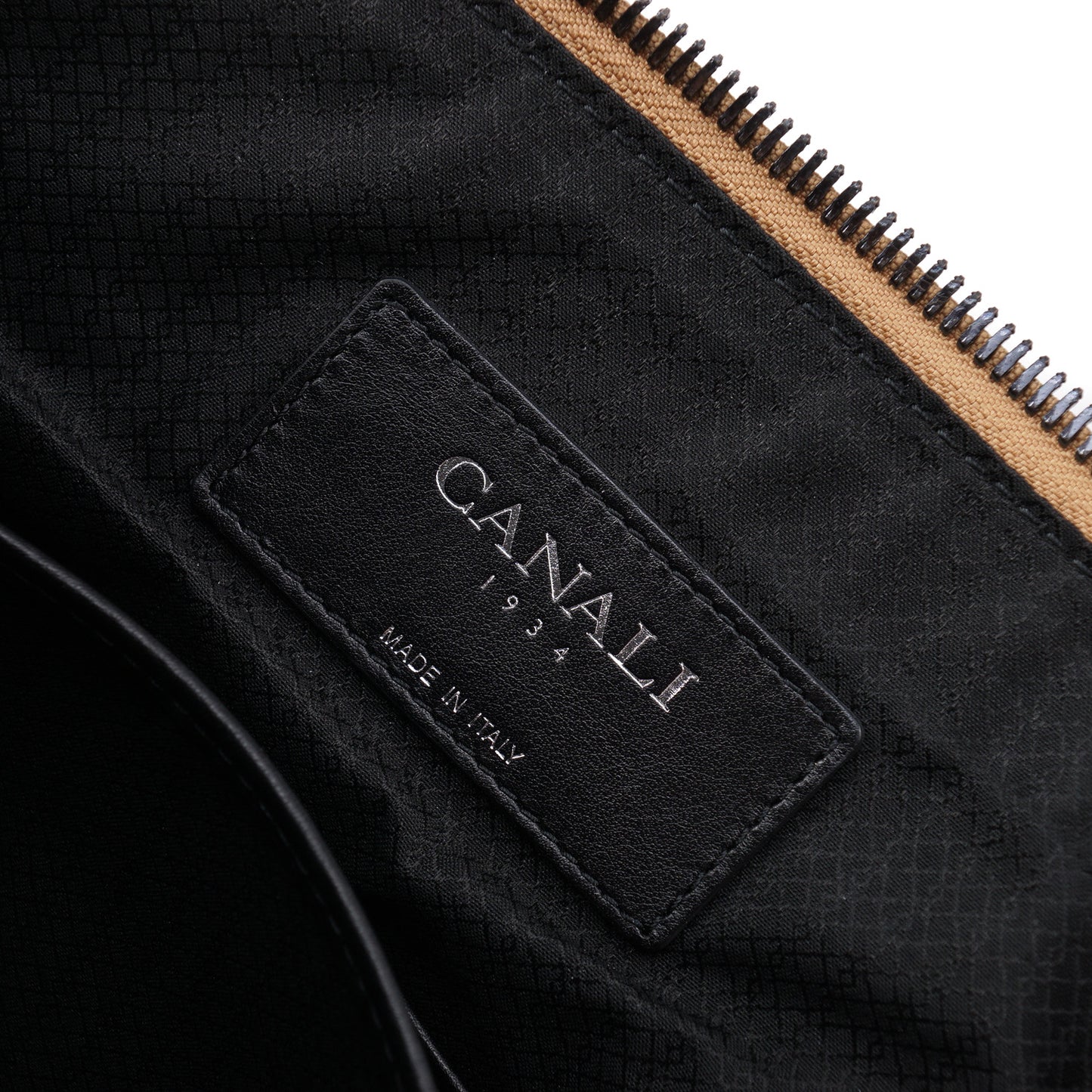 Canali Grained Leather Laptop Travel Case - Top Shelf Apparel