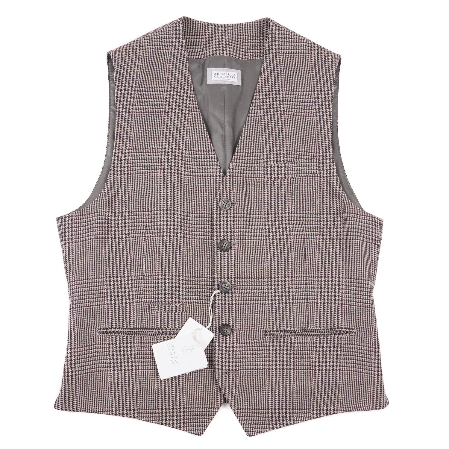 Brunello Cucinelli Glen Plaid Waistcoat - Top Shelf Apparel