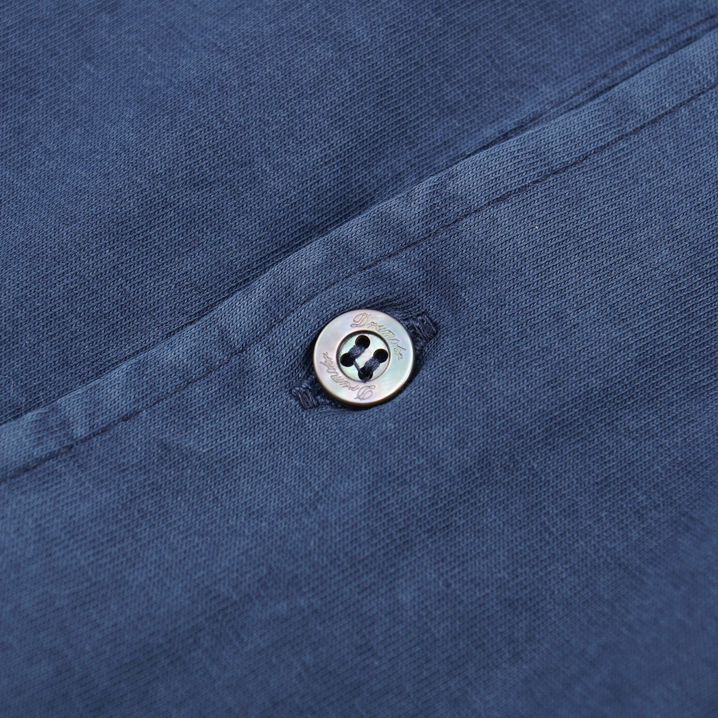 Drumohr Long Sleeve Jersey Cotton Polo Shirt - Top Shelf Apparel