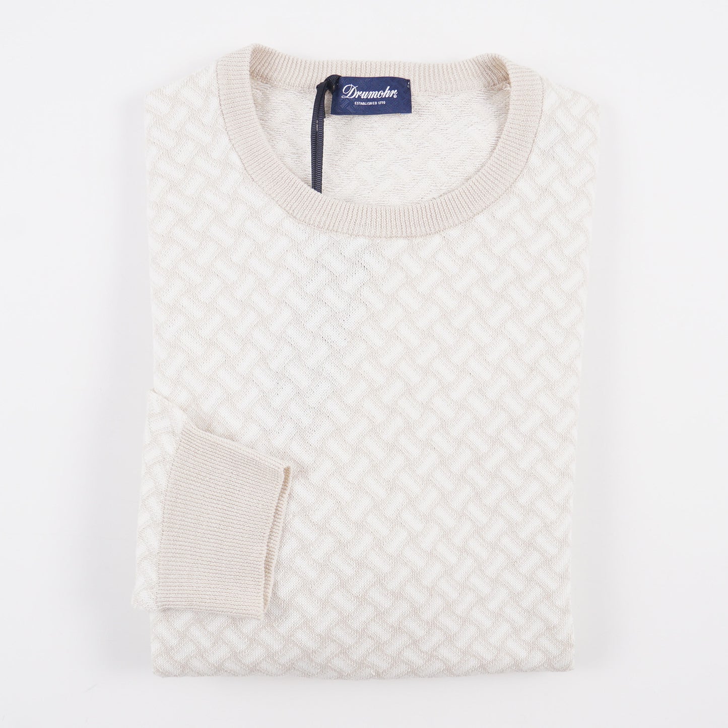 Drumohr 'Biscottino' Cotton and Linen Sweater - Top Shelf Apparel