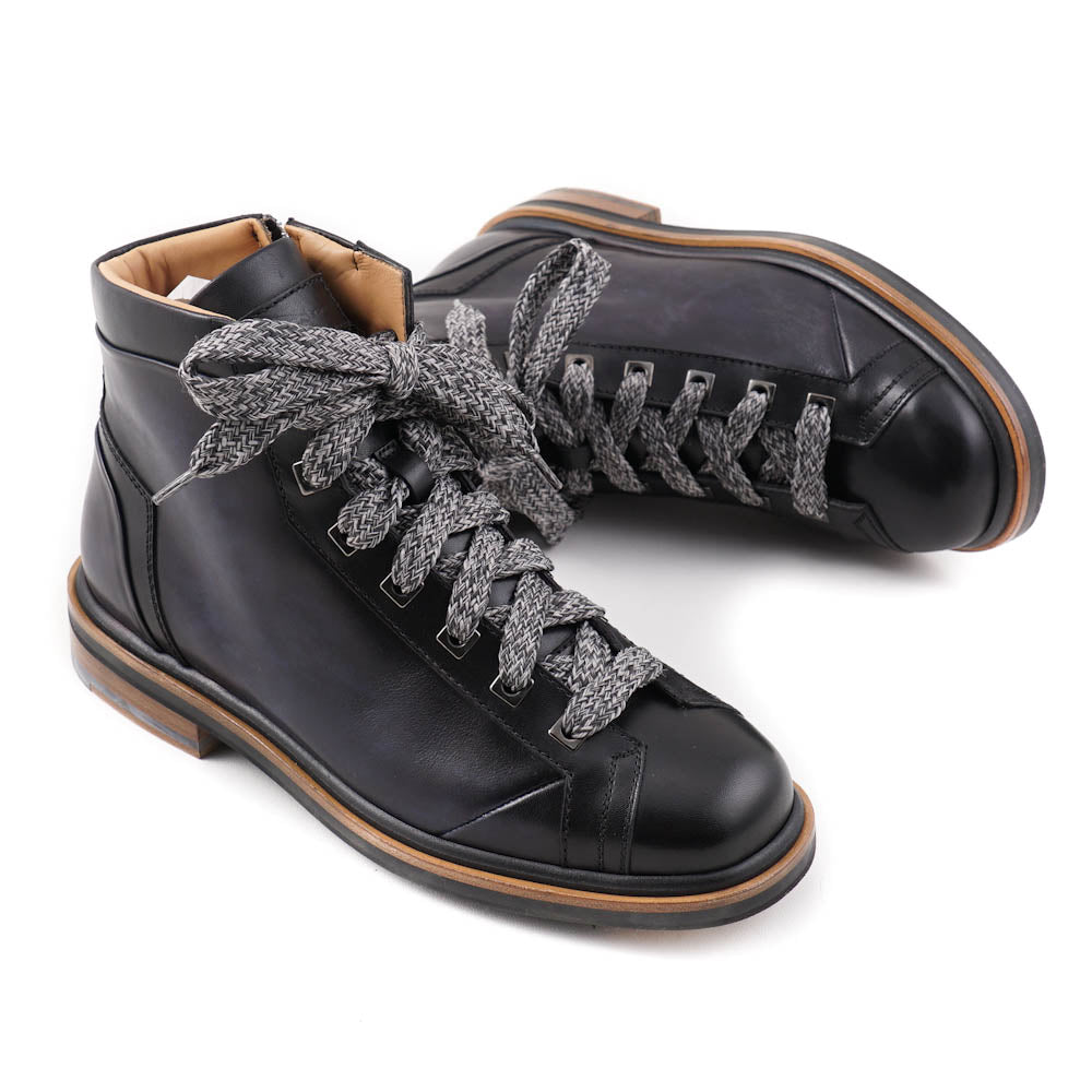 Santoni Hiking Boots in Navy Blue - Top Shelf Apparel