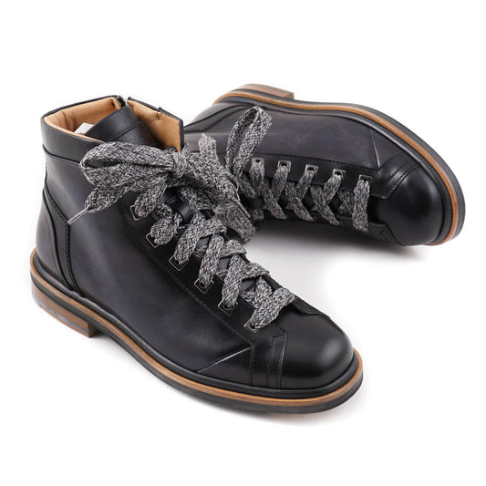 Santoni Hiking Boots in Navy Blue - Top Shelf Apparel