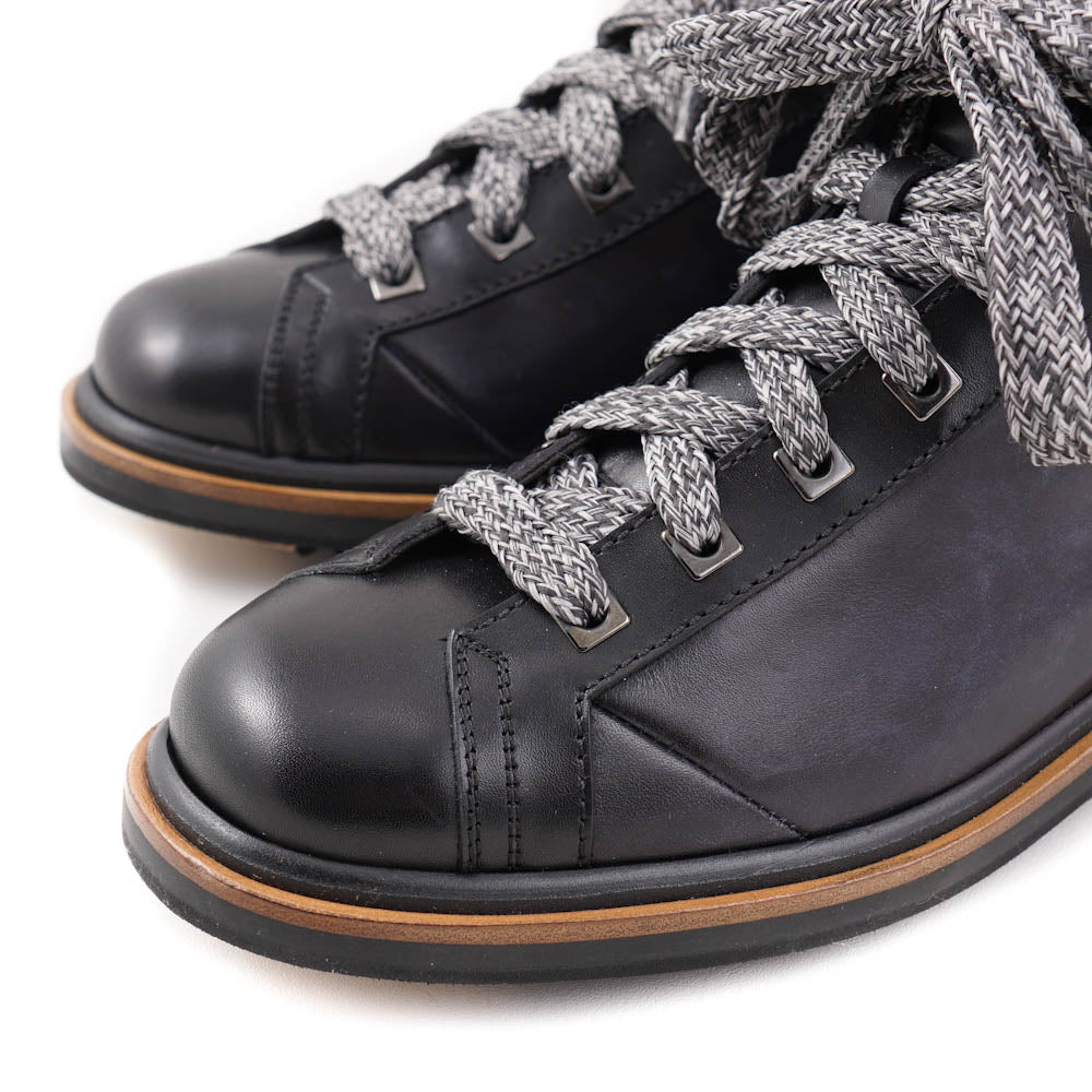 Santoni Hiking Boots in Navy Blue - Top Shelf Apparel
