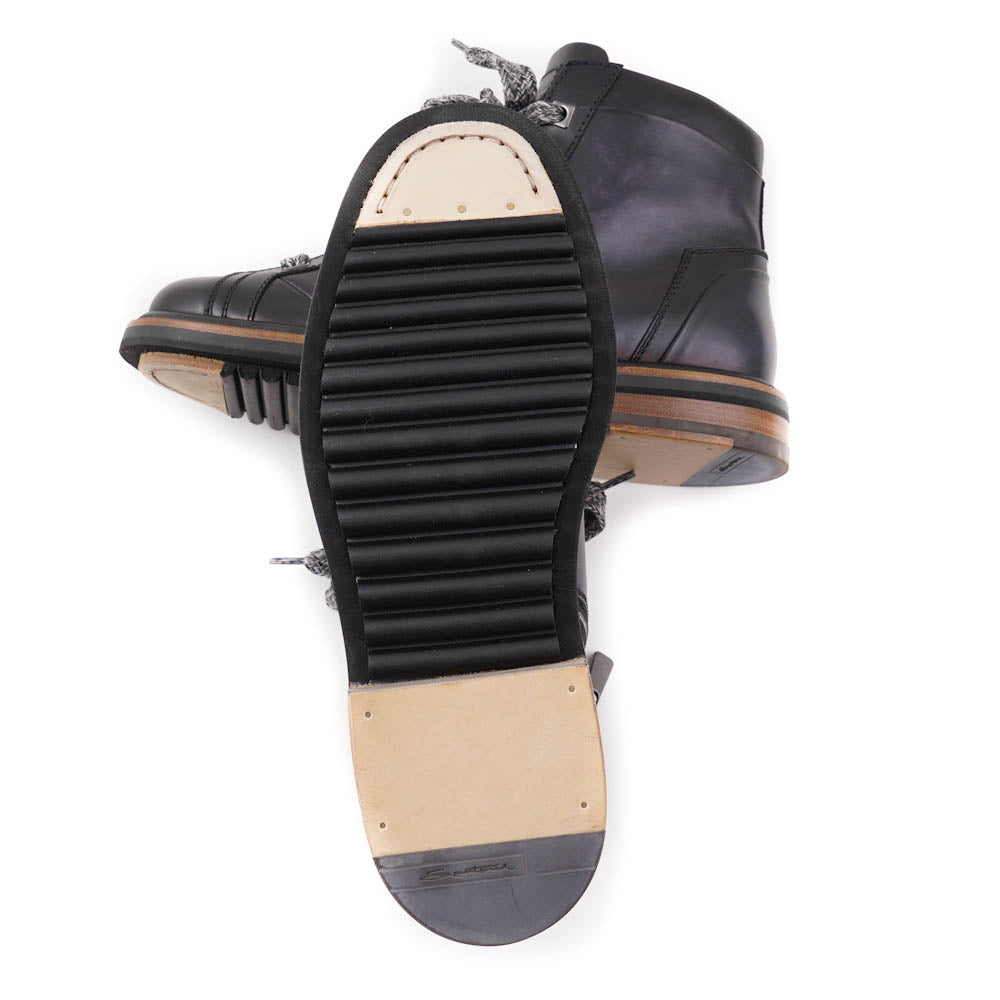 Santoni Hiking Boots in Navy Blue - Top Shelf Apparel