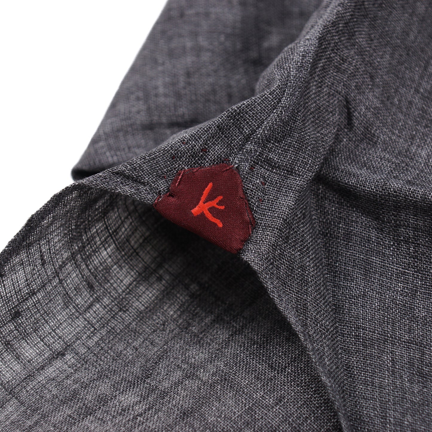 Isaia Woven Linen Shirt with Band Collar - Top Shelf Apparel