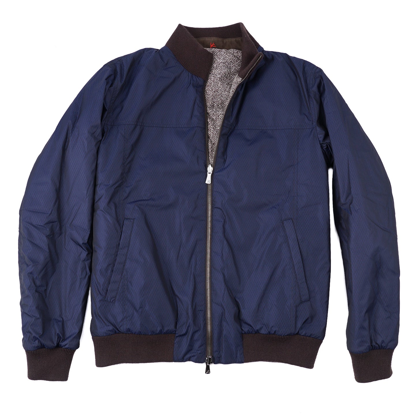 Isaia Reversible 'Extralight Aqua' Bomber Jacket - Top Shelf Apparel