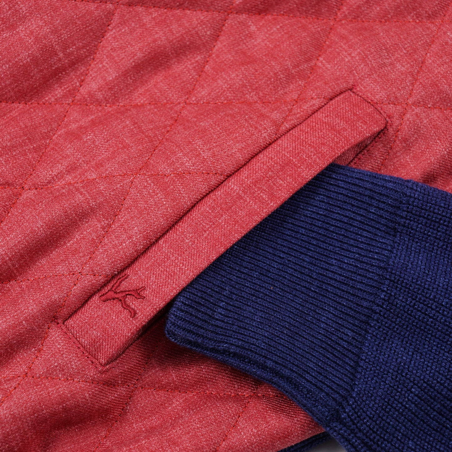 Isaia Knit Wool Bomber Jacket with Quilted Front - Top Shelf Apparel