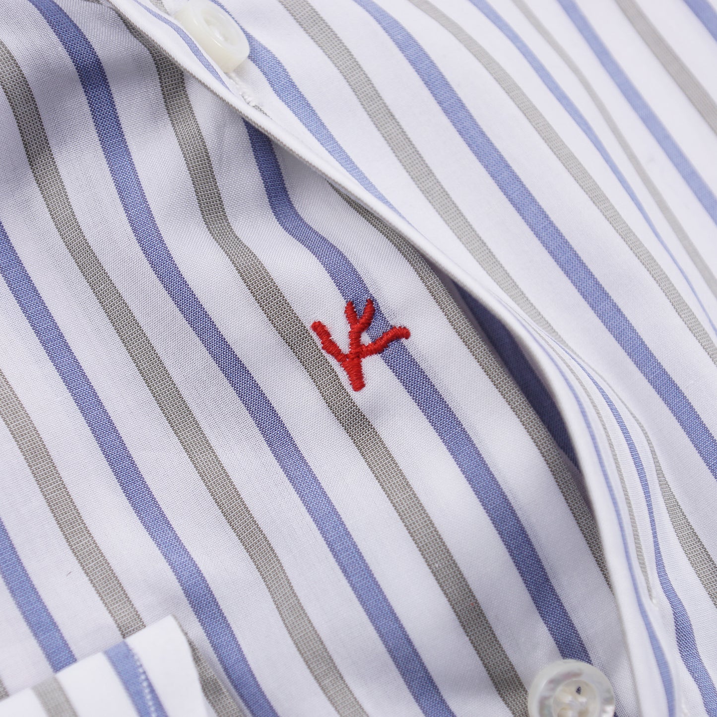 Isaia Modern 'Mix Fit' Striped Cotton Dress Shirt - Top Shelf Apparel