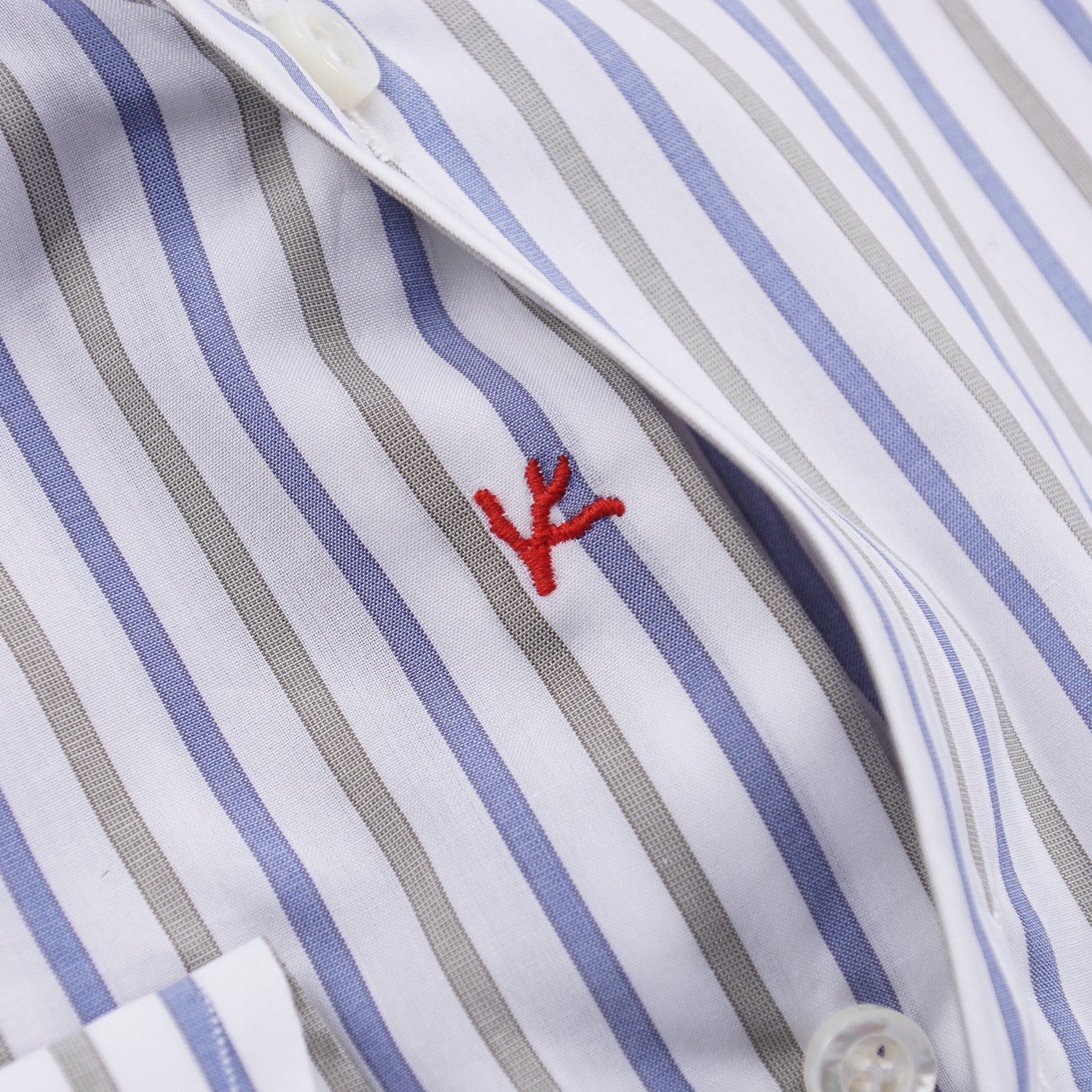 Isaia Modern 'Mix Fit' Striped Cotton Dress Shirt - Top Shelf Apparel