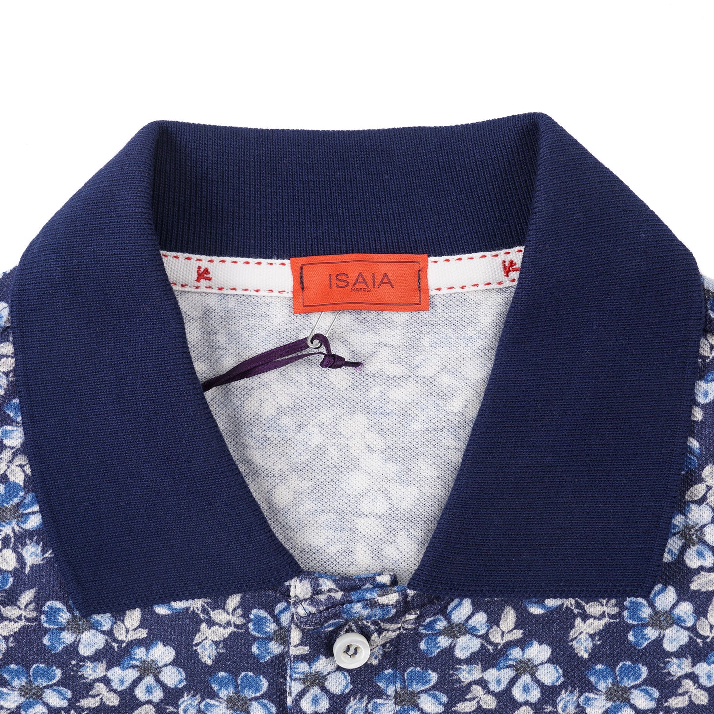 Isaia Floral Print Pique Cotton Polo Shirt - Top Shelf Apparel