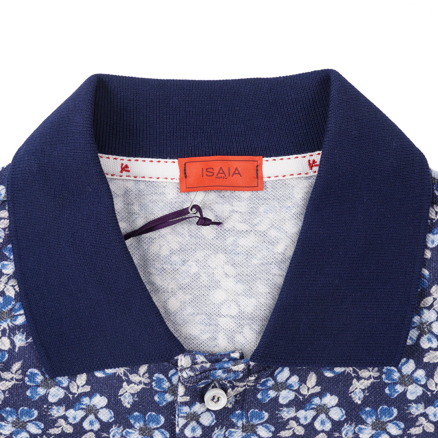 Isaia Floral Print Pique Cotton Polo Shirt - Top Shelf Apparel