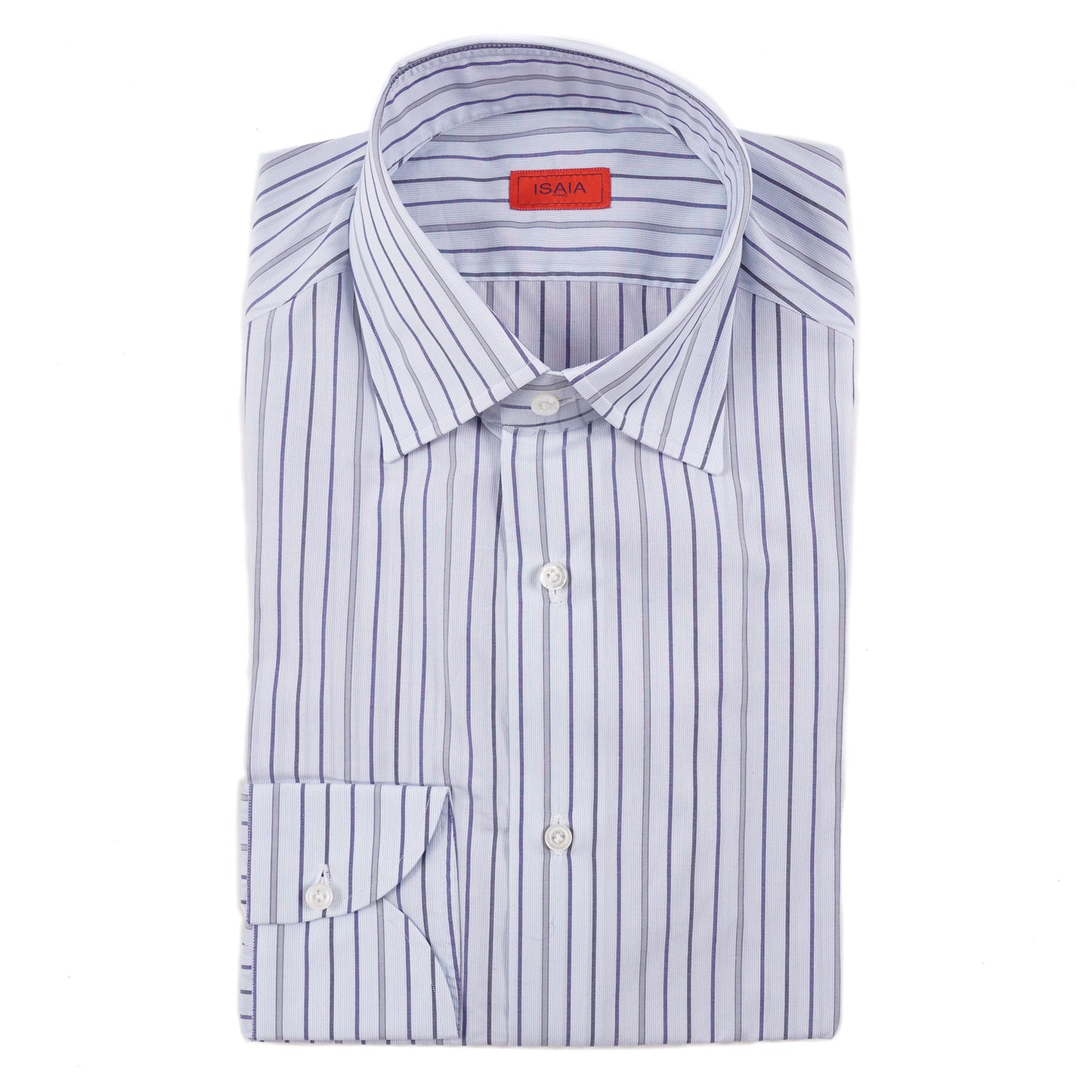Isaia Modern 'Mix Fit' Striped Cotton Dress Shirt - Top Shelf Apparel