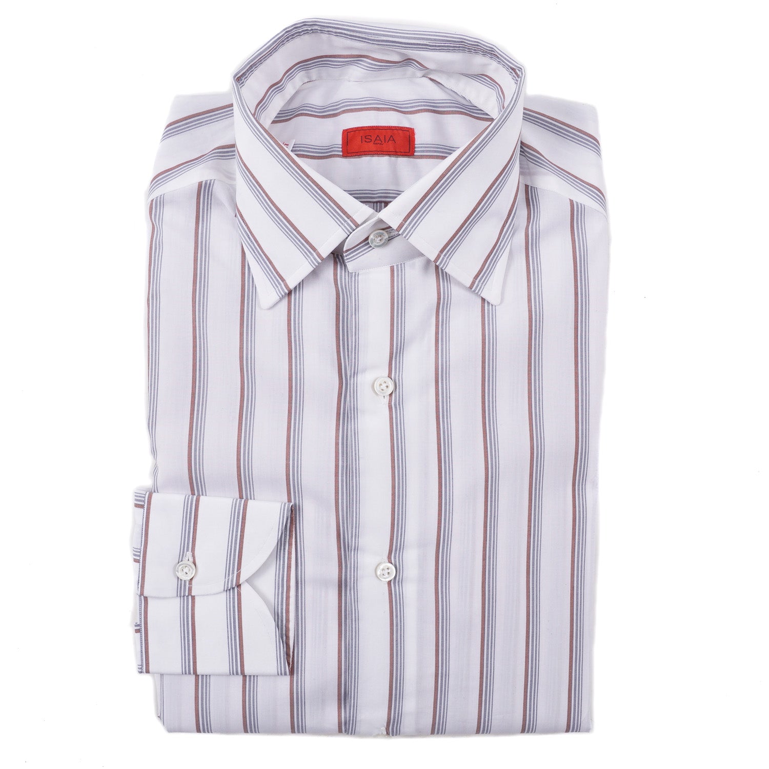 Isaia Modern 'Mix Fit' Striped Cotton Dress Shirt - Top Shelf Apparel