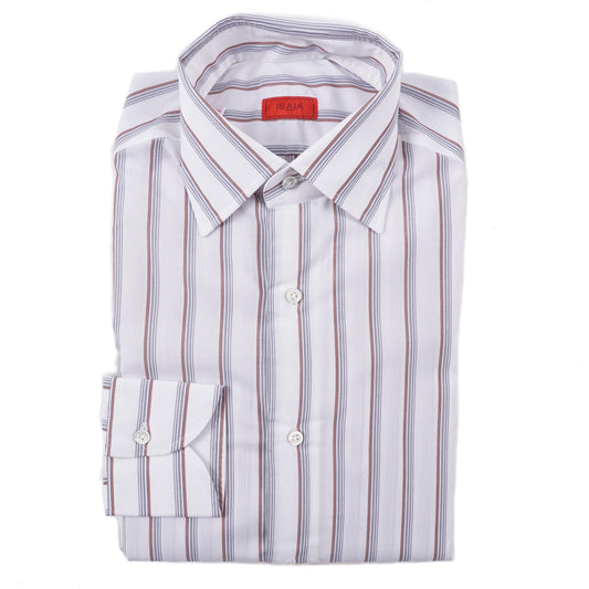 Isaia Modern 'Mix Fit' Striped Cotton Dress Shirt - Top Shelf Apparel