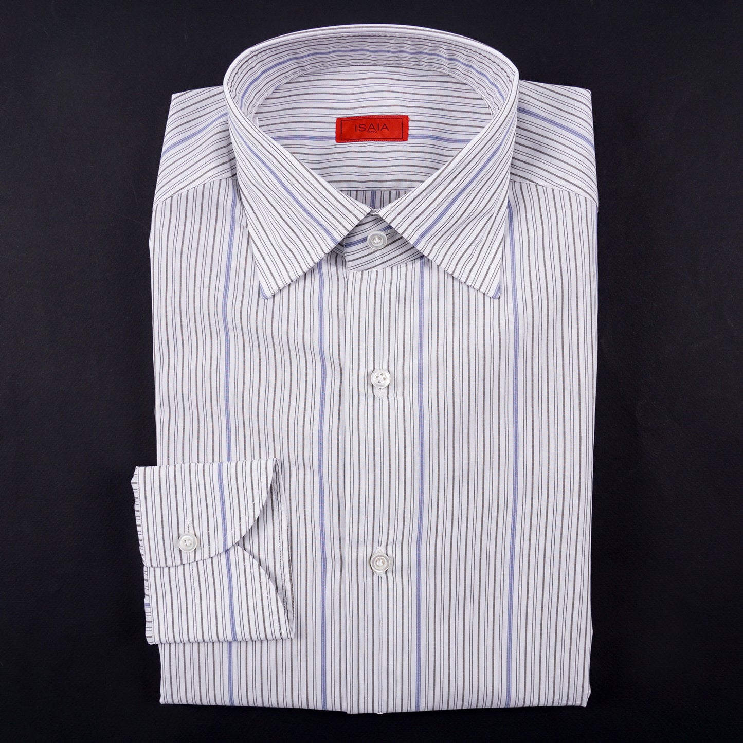 Isaia Modern 'Mix Fit' Striped Cotton Dress Shirt - Top Shelf Apparel
