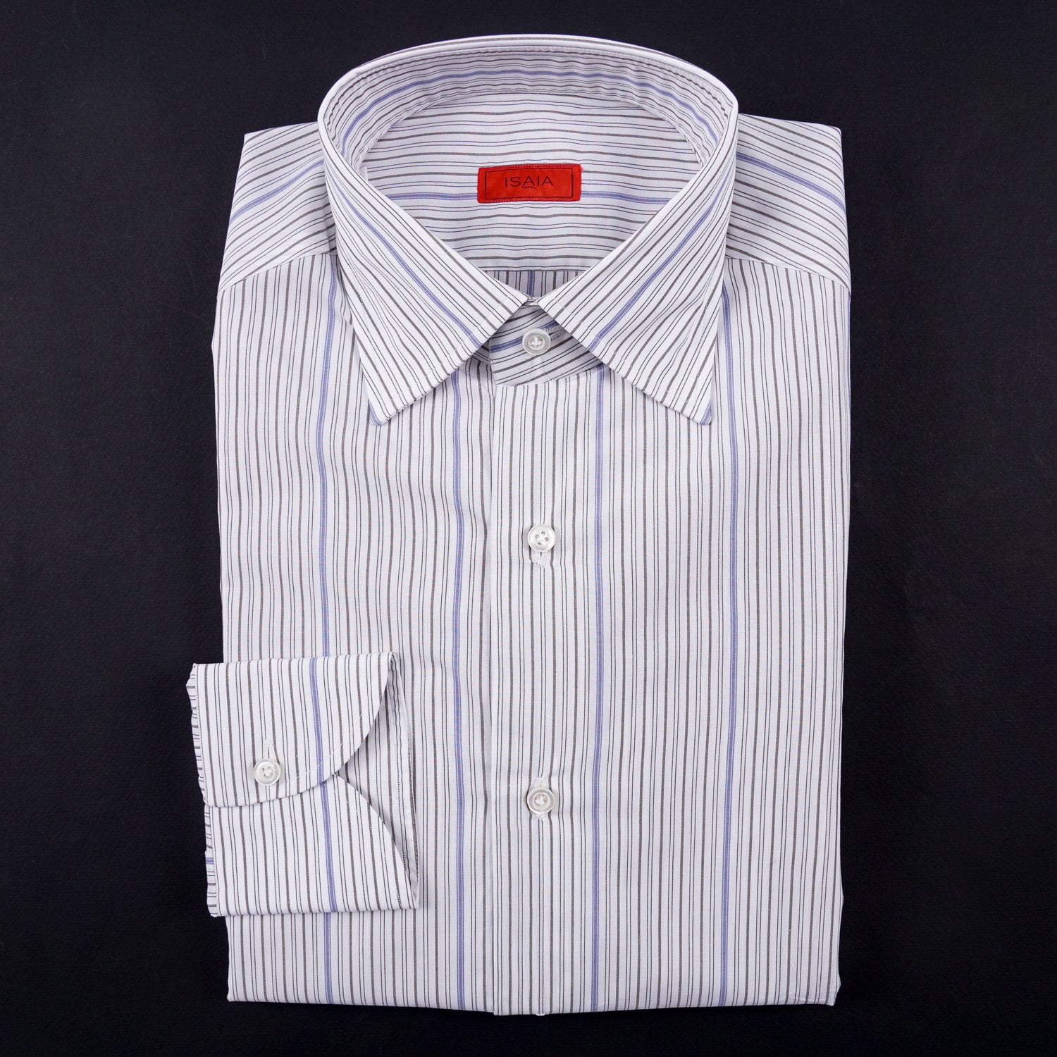 Isaia Modern 'Mix Fit' Striped Cotton Dress Shirt - Top Shelf Apparel