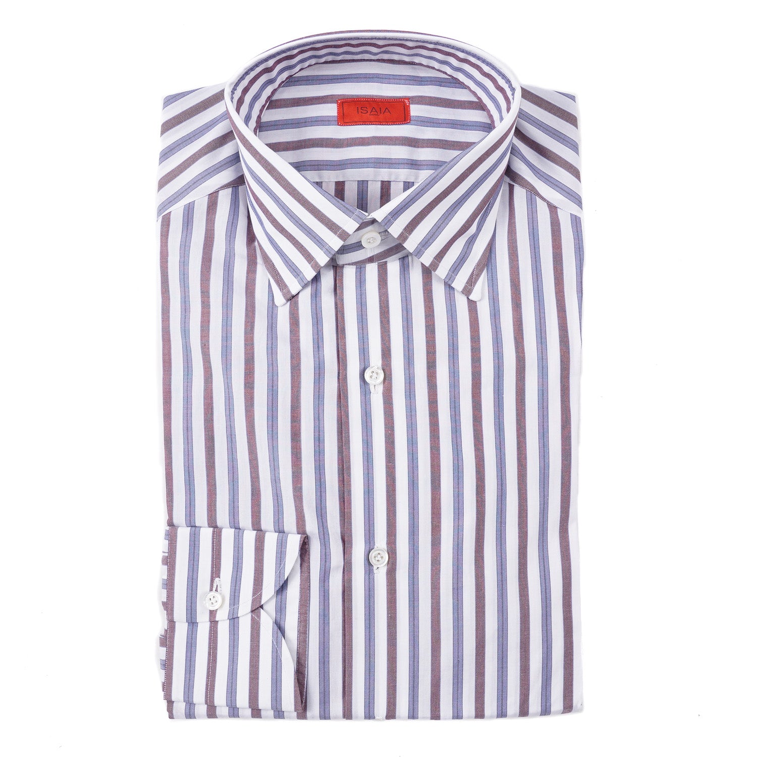 Isaia Modern 'Mix Fit' Striped Cotton Dress Shirt - Top Shelf Apparel