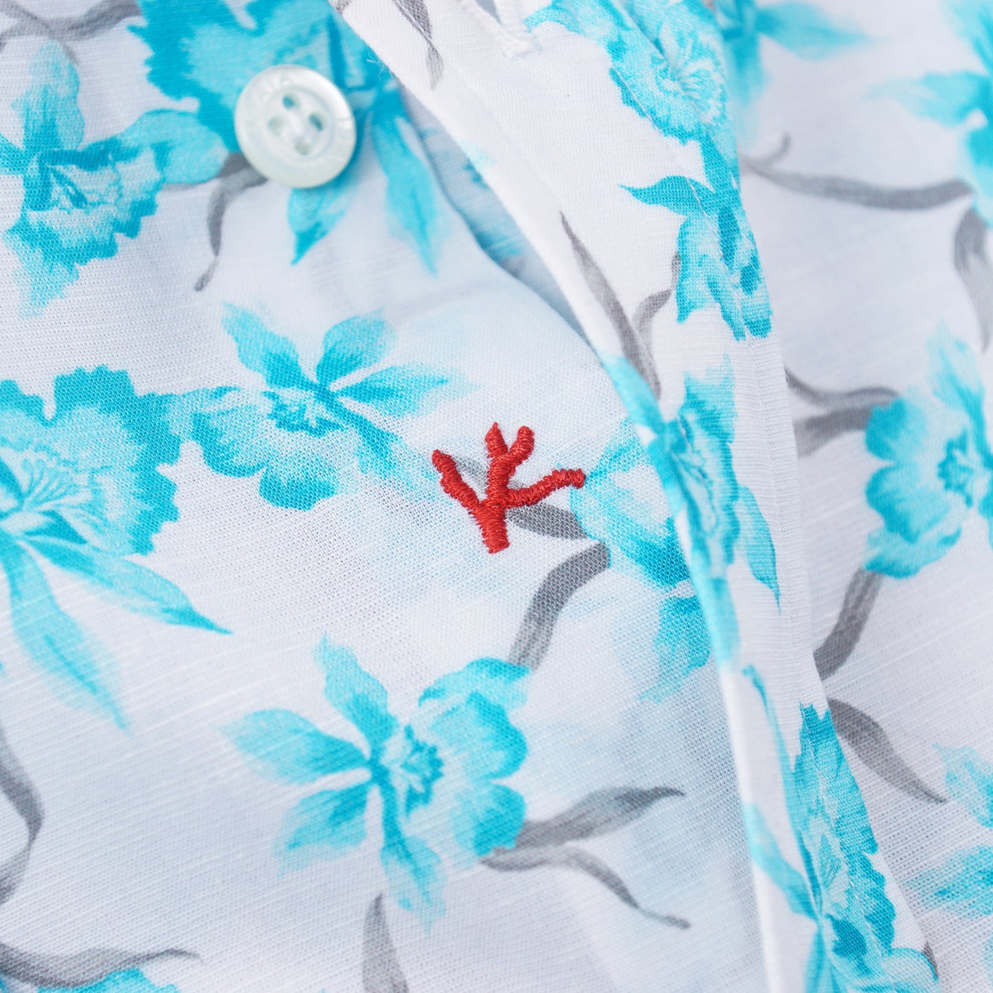 Isaia Slim-Fit Floral Cotton and Linen Shirt - Top Shelf Apparel