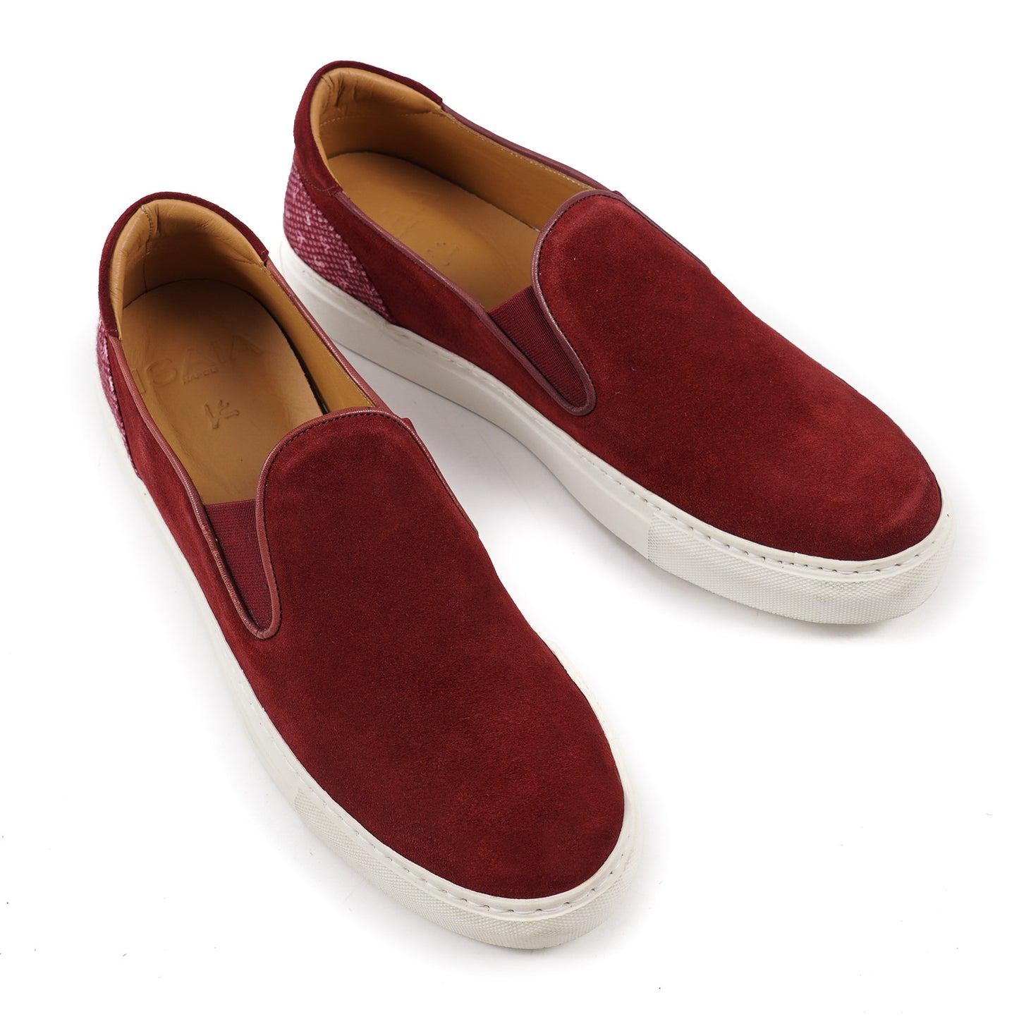 Isaia Slip-On Sneakers with Coral Motif - Top Shelf Apparel