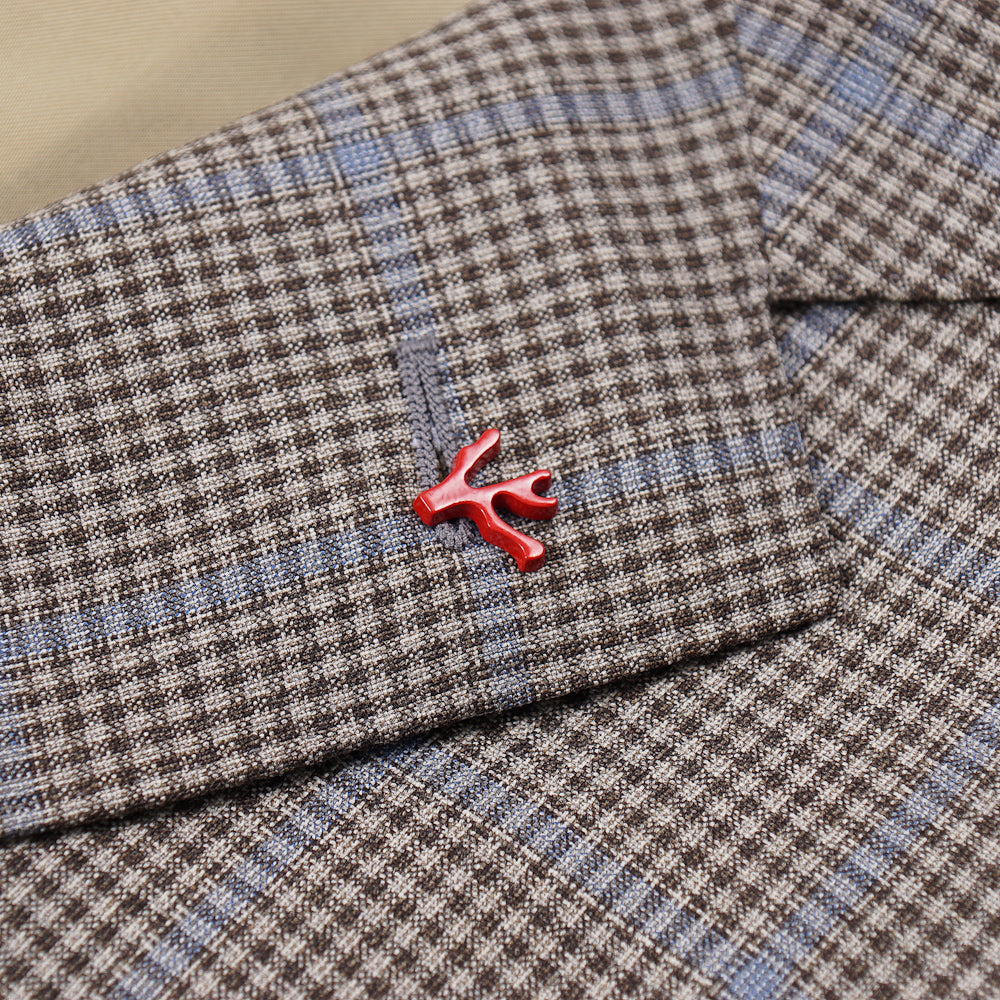 Isaia Layered Check Wool Sport Coat - Top Shelf Apparel