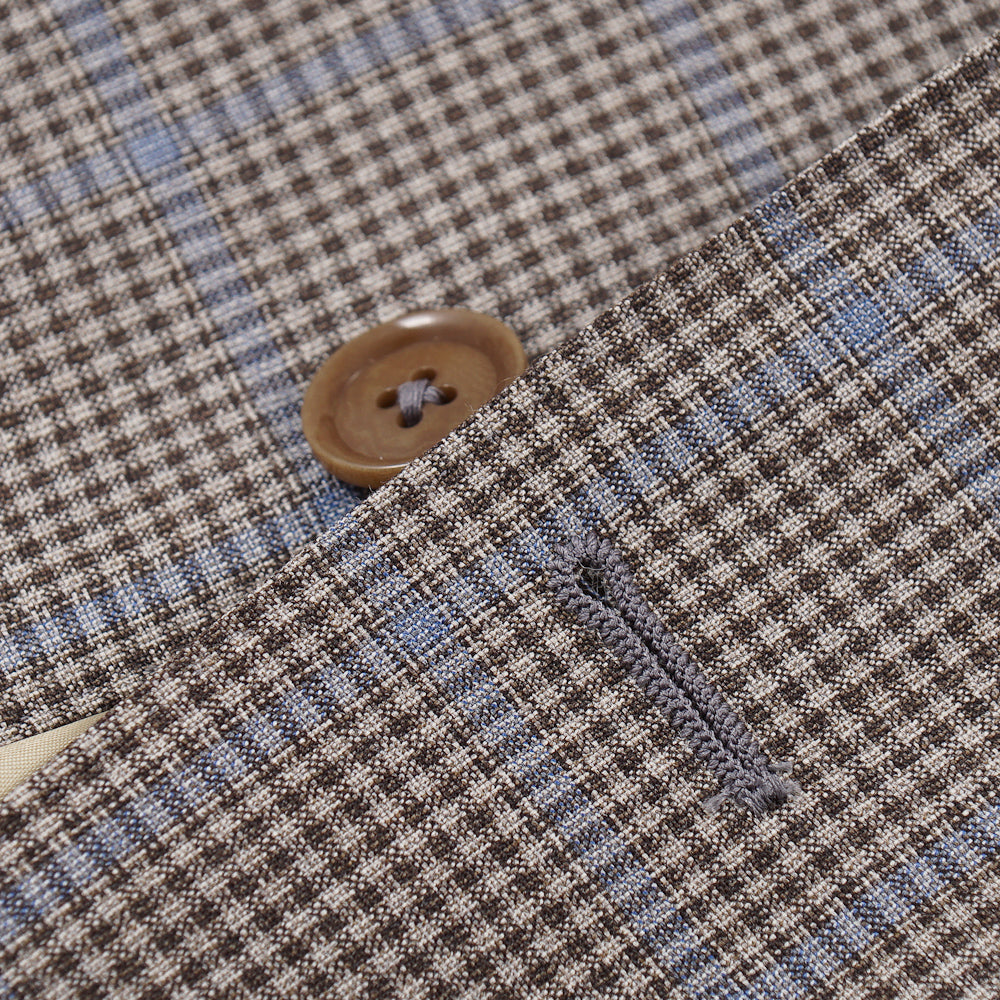 Isaia Layered Check Wool Sport Coat - Top Shelf Apparel
