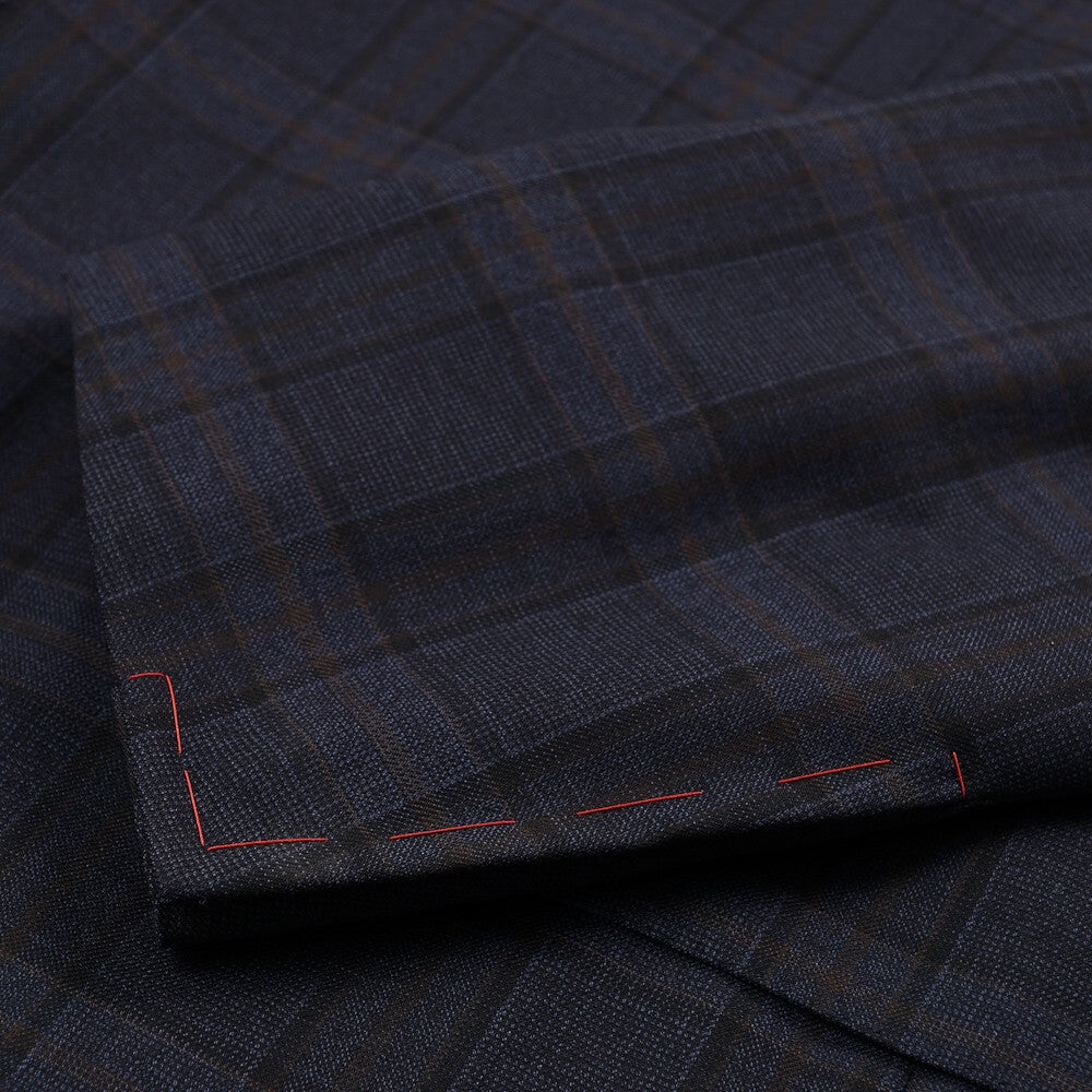 Isaia Dark Blue Check Wool Sport Coat - Top Shelf Apparel